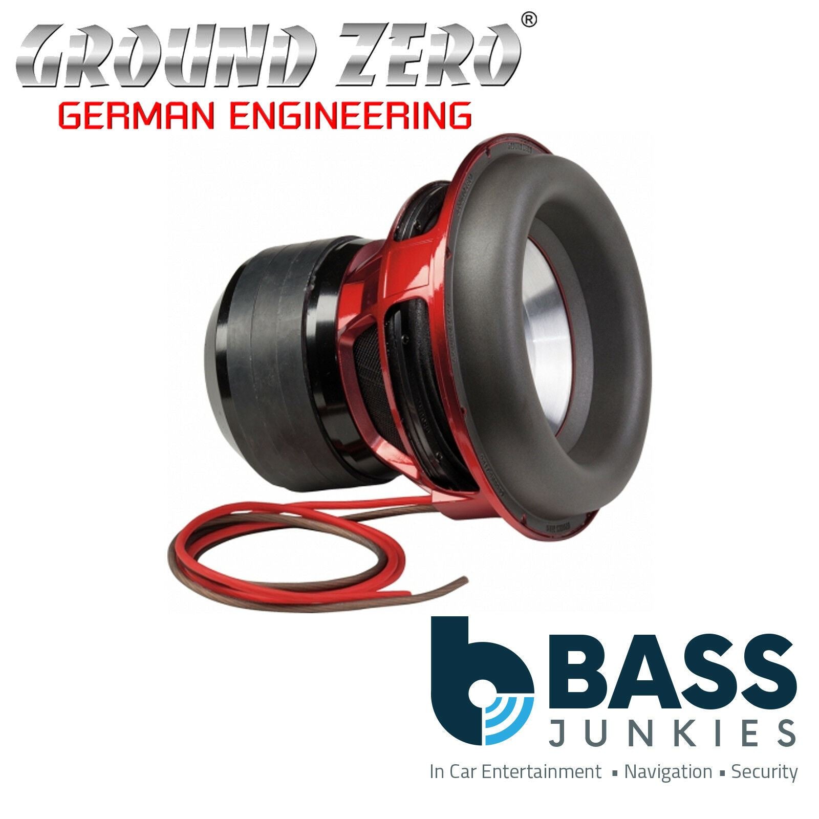 Ground Zero GZNW 15Xmax - 15" Inch 38cm 5000 Watts SPL Xmax Dual 1-Ohm Car Sub Subwoofer