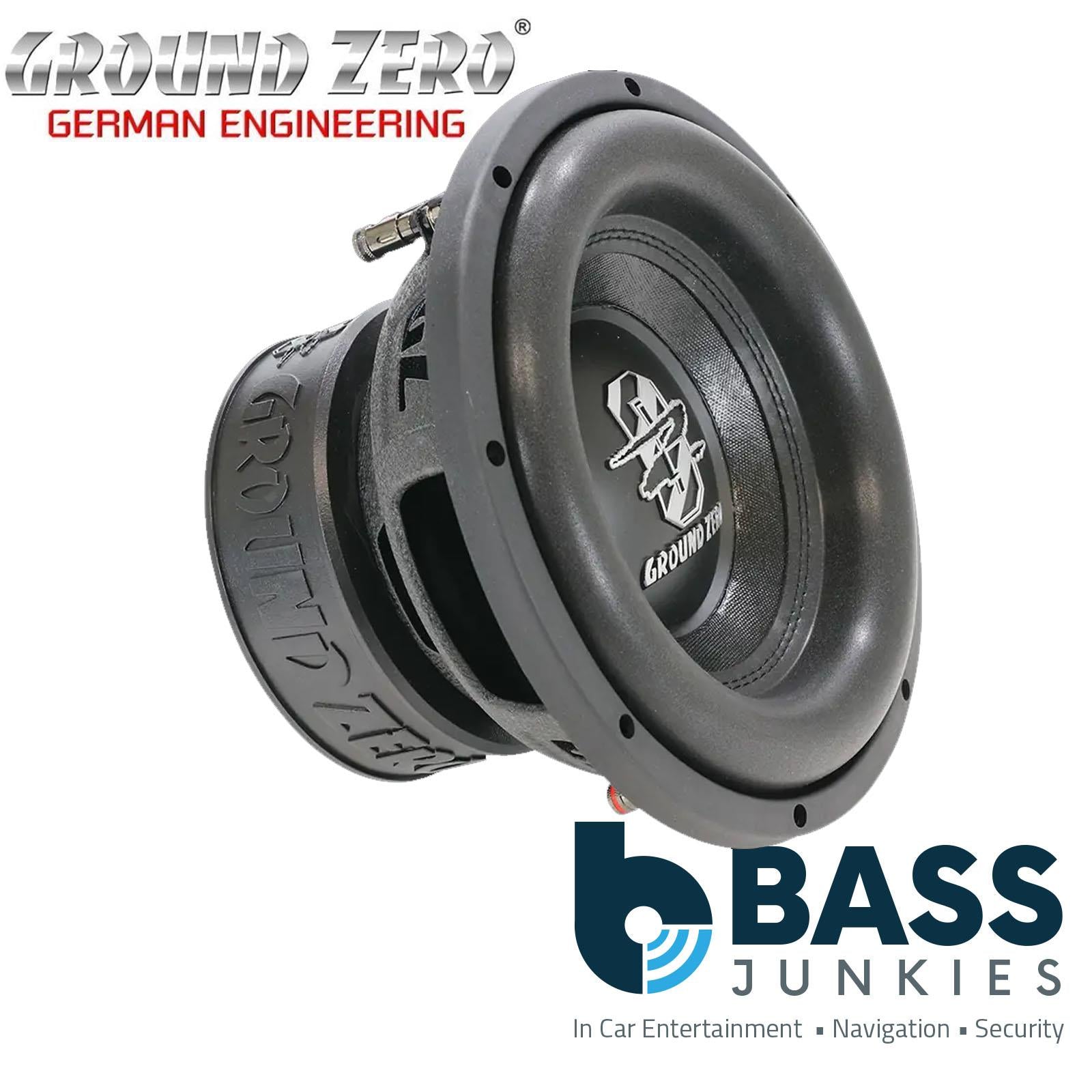 Ground Zero GZRW 25-D2 - 600 Watts RMS 10" Inch Dual 2 Ohm Car Subwoofer