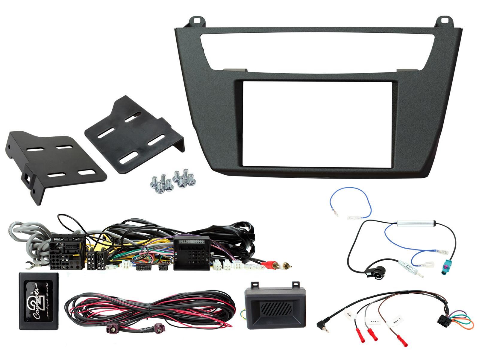 Grundig 6.8" Apple Android Double Din Stereo Fitting Kit + Steering Wheel Stalk Controls to fit BMW 2 Series 2014- | BMW 1-Series 2012-16