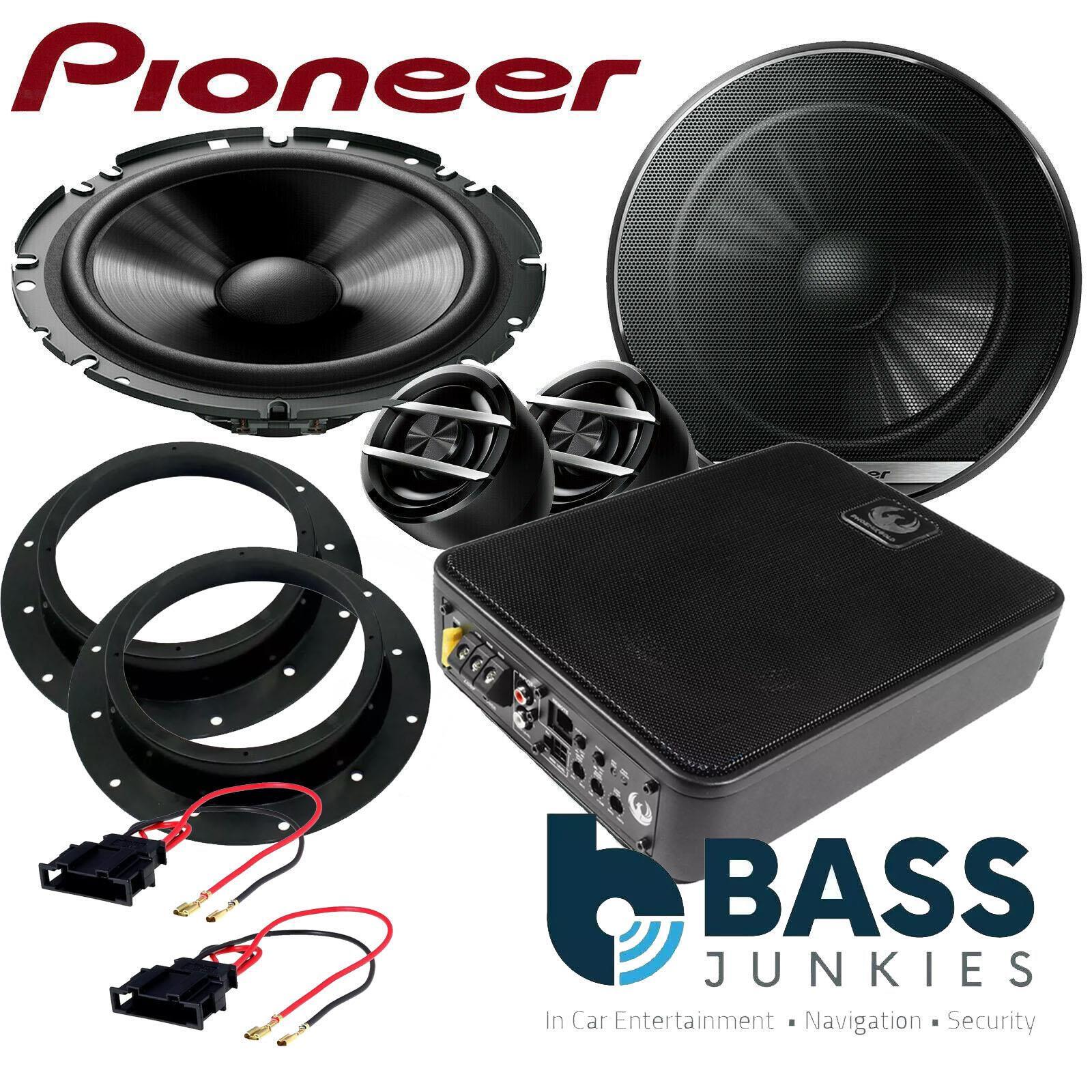 Volkswagen Transporter T6 Pioneer Front Door Component Car Speakers & 900 Watts Underseat Subwoofer Kit