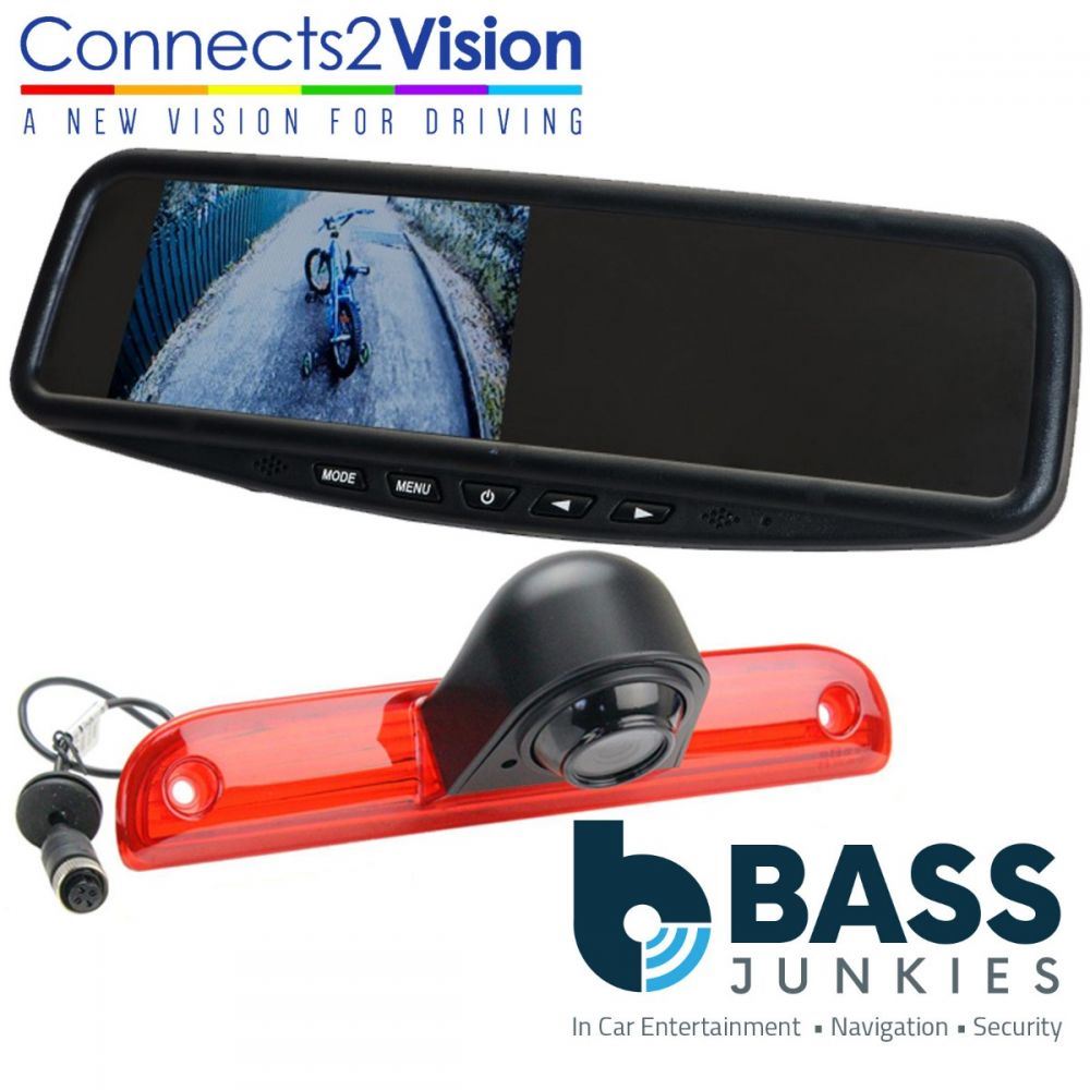 Connects2 CAM-FT3 Fiat Ducato 2006 - 2010 Rear Brake Light Reversing Camera & 4.3" Mirror Screen