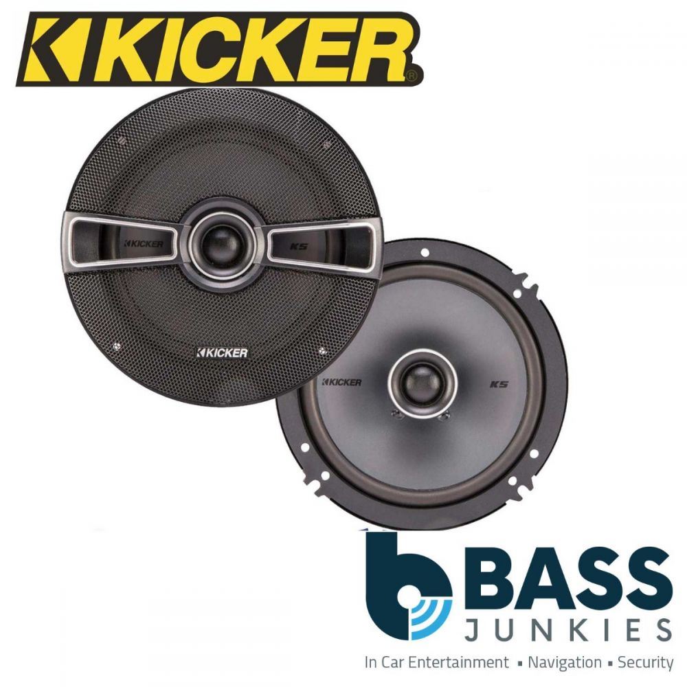 Kicker KSC6504 - 6.5" 165mm 160mm 200 Watts 2 Way Coaxial Car Front Rear Door Speakers