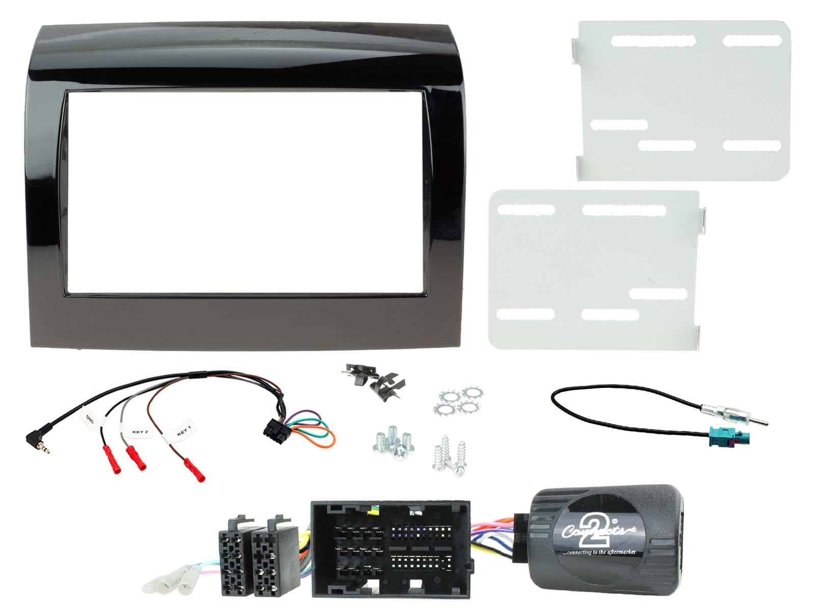 Connects2 CTKFT10 Fiat Ducato 2014 On Car Stereo Double Fascia & Steering Wheel Interface