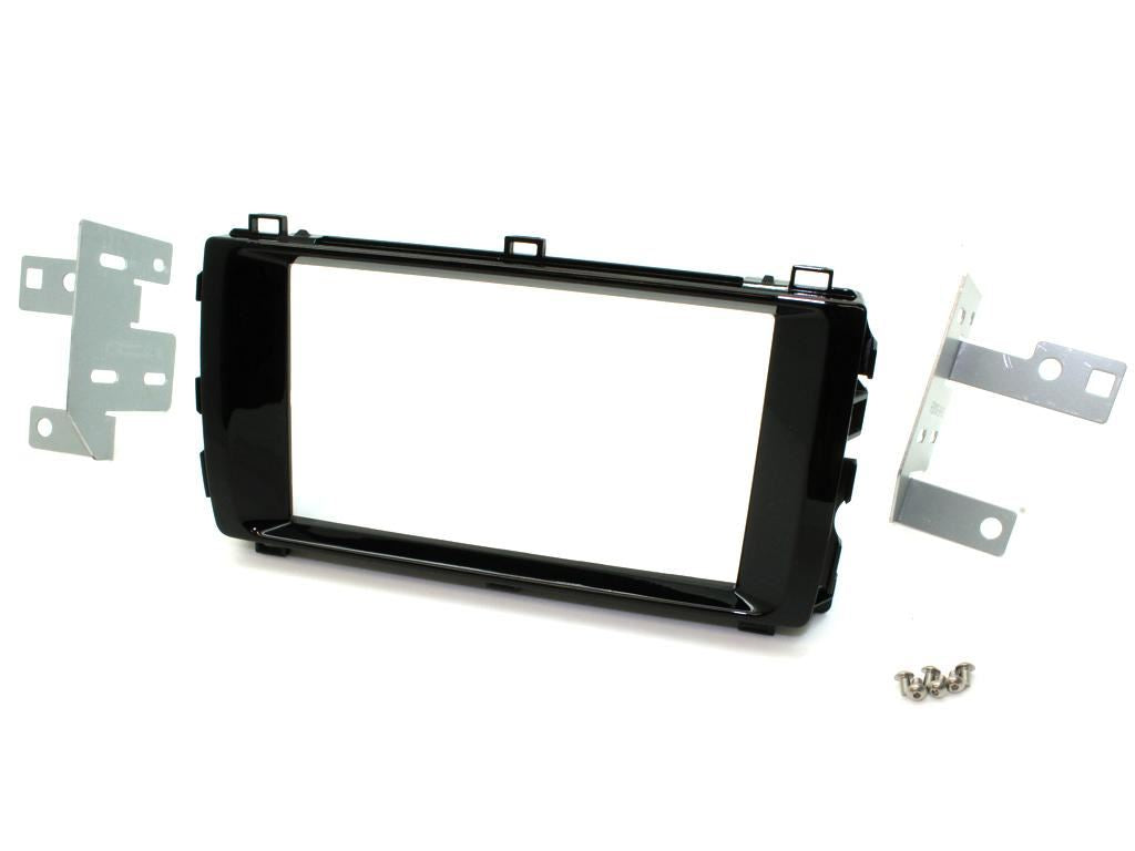 Grundig 6.8" Apple Android Double Din Stereo Fitting Kit + Steering Wheel Stalk Controls to fit Toyota Auris 2013-15