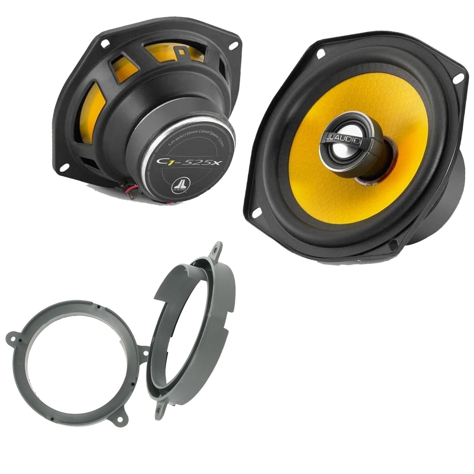 JL Audio C1-525X 2-Way 130mm/13cm/5.25" Coaxial Speakers (Per Pair 450 Watts) Fits Renault Clio 2005-12 | Twingo 07-11