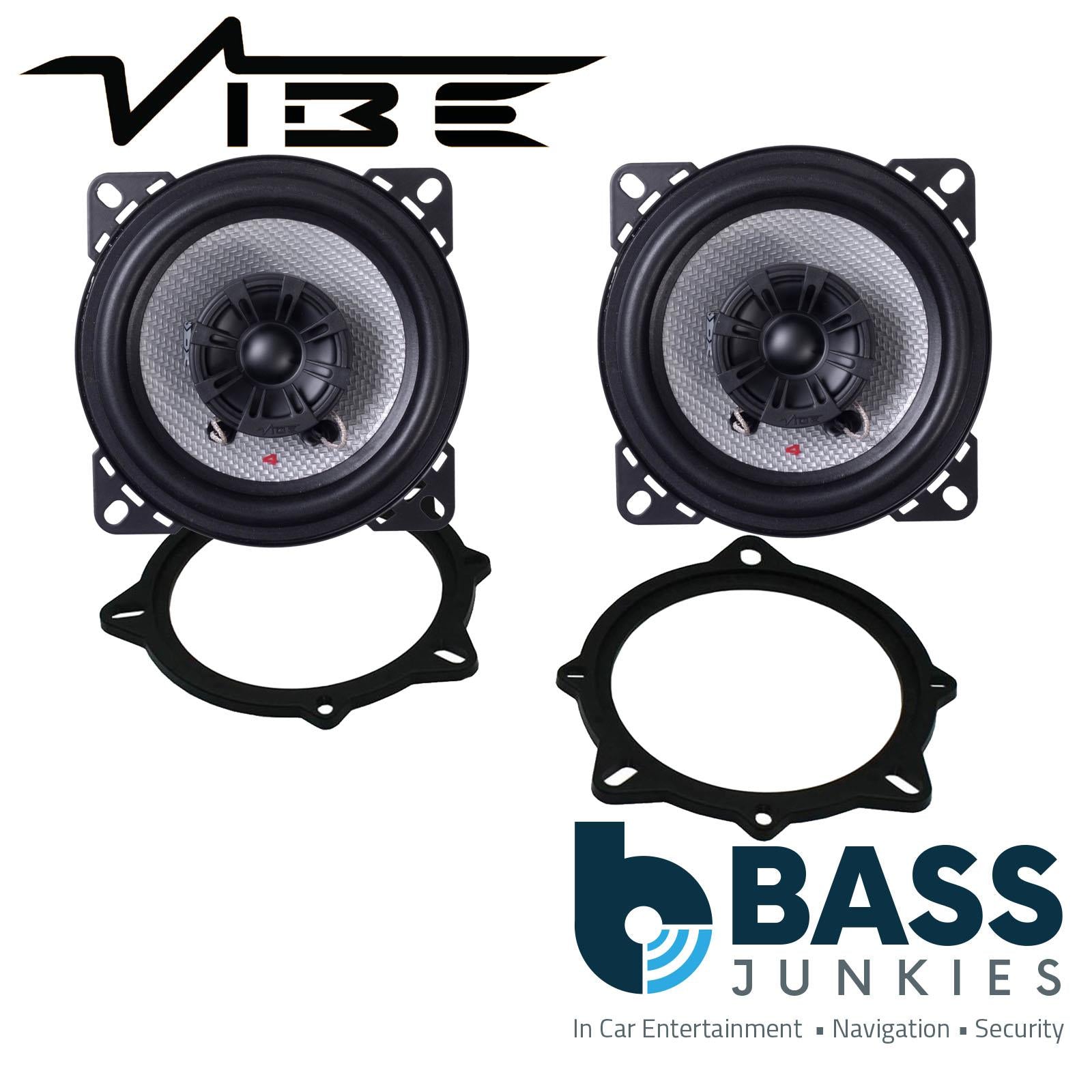 Vive PULSE4 100mm/10cm/4" 2-Way Coaxial Car speakers (Per Pair Max 240|80 watts RMS) Fits BMW 5-Series 2006-10 | X1 09-15 | X3 06-10 | X5 06-13 | 3-Series 05-12