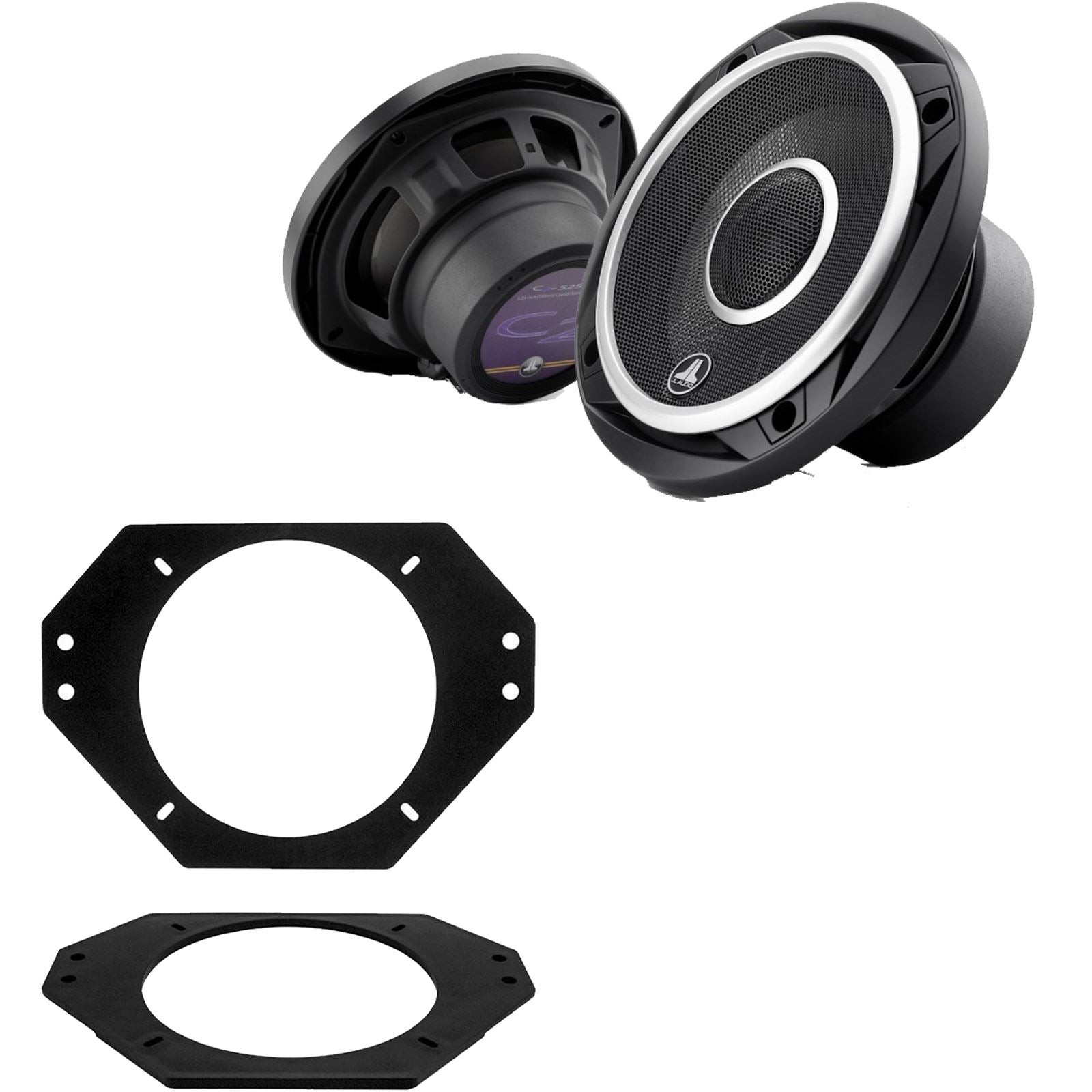 JL Audio C2-525X 2-Way 130mm/13cm/5.25" Coaxial Speakers (Per Pair 450 Watts) Fits Jeep Wrangler 1997-06