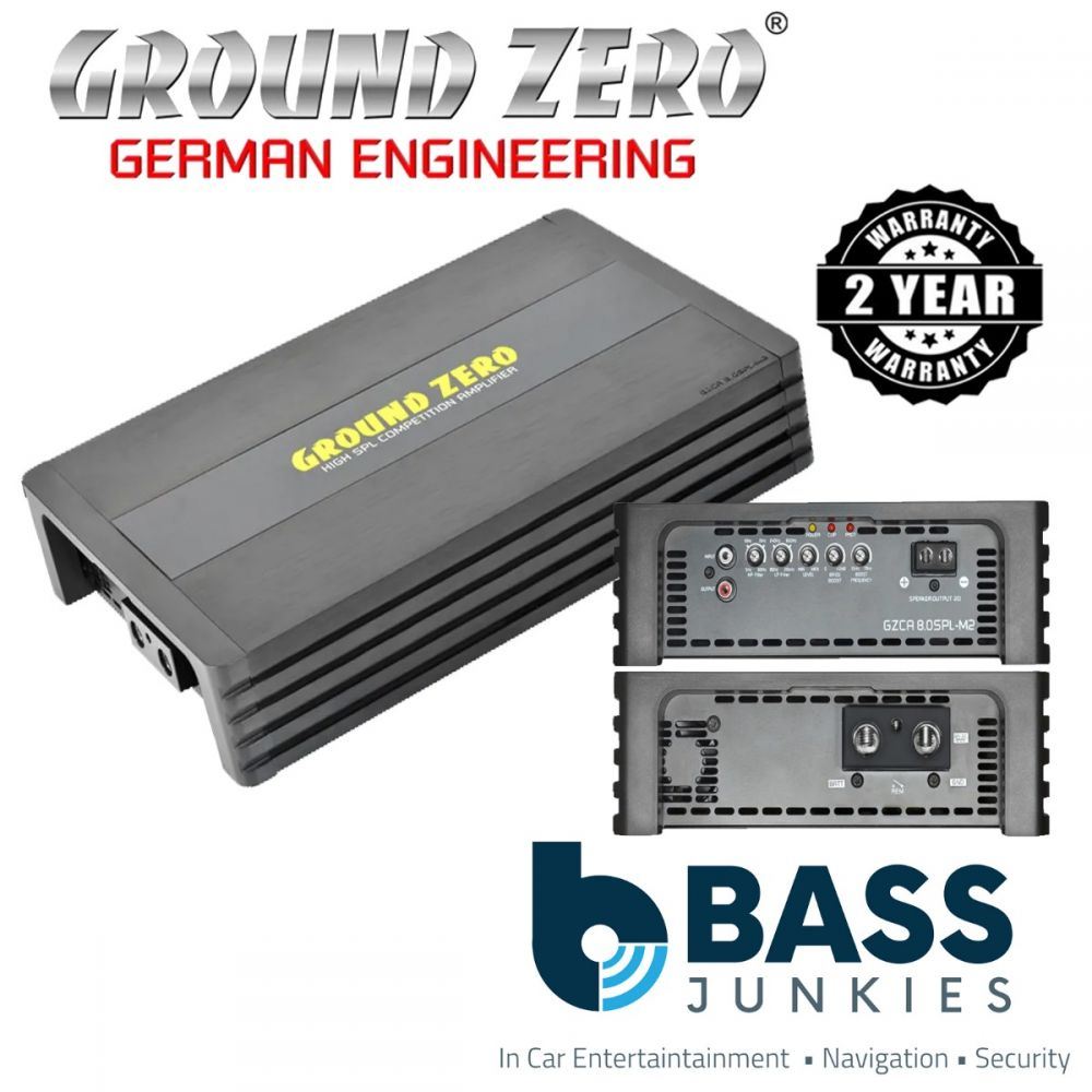 Ground Zero GZCA 8.0SPL-M2 - 8960 Watts 1-Channel Competition SPL Car Amplifier