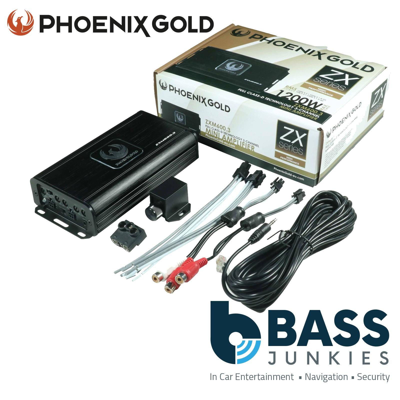 Phoenix Gold ZXM600.3 Amp ZX Series 3 Channel Class D Mini Amplifier