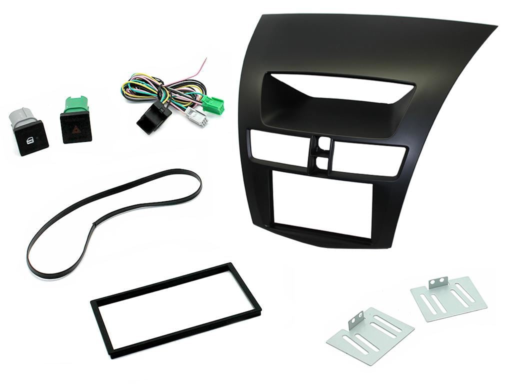 Grundig 6.8" Apple Android Double Din Stereo Fitting Kit + Steering Wheel Stalk Controls to fit Mazda BT-50 2012-17