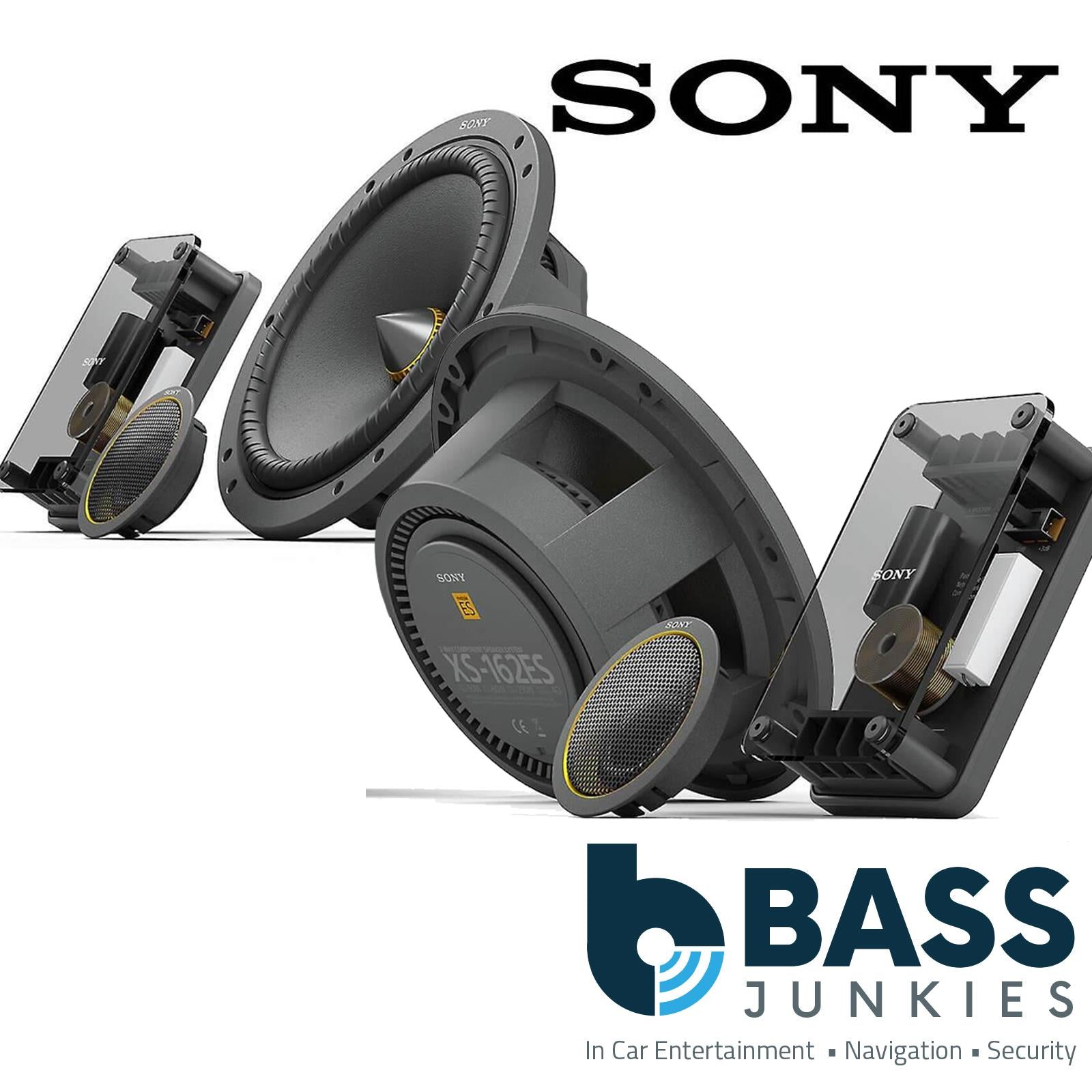 Sony XS-162ES - Mobile ES Series 16cm 6.5" 2-Way Component Speakers (Pair Rating 540watts Totall Power & 180w RMS or Per Speaker Set 270w & 90w RMS) [2x Midrange, 2x Tweeter & 2x Crossover]