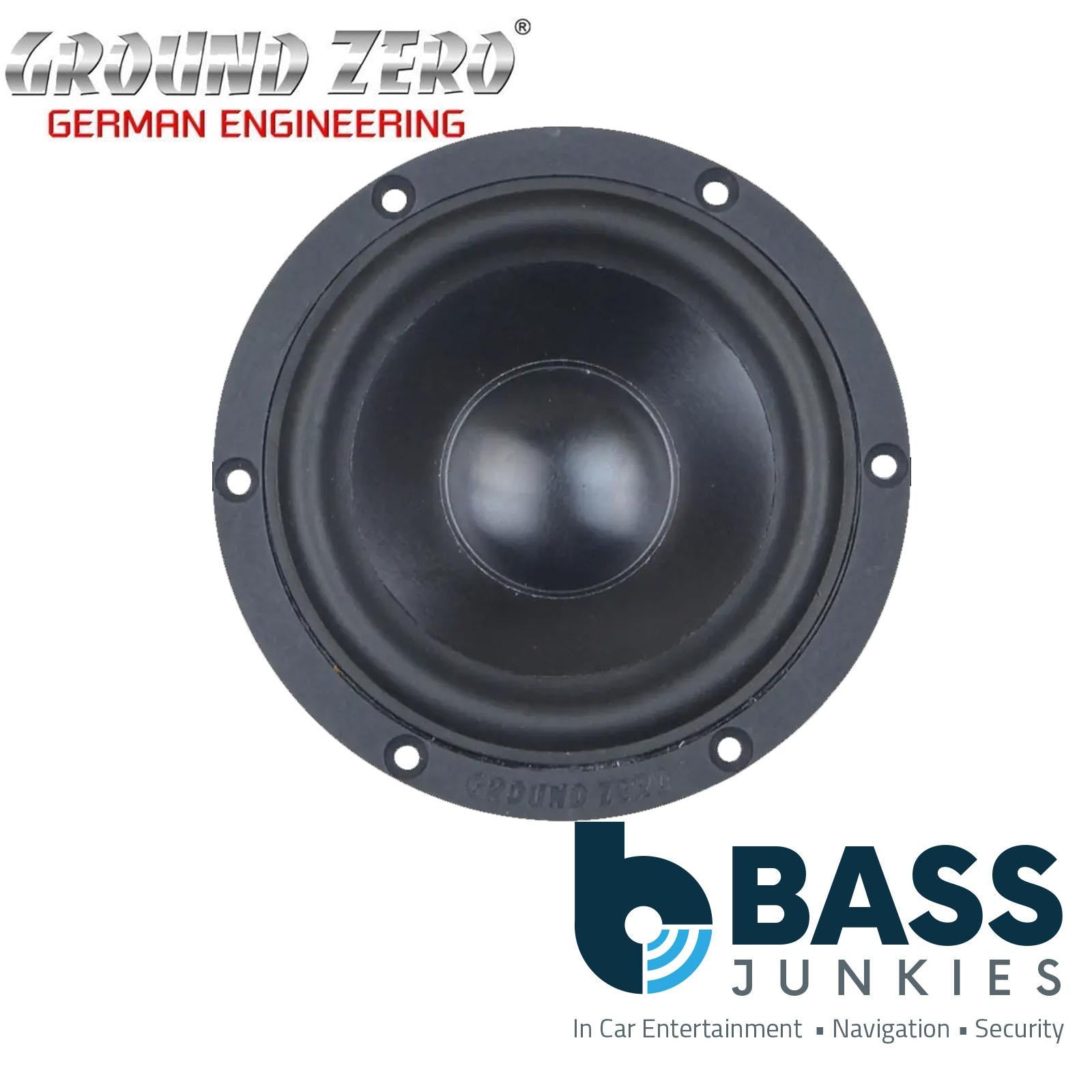 Ground Zero Radioactive GZRM 80SQ - 80 mm / 3.15" 50 WRMS Midrange Car Speakers
