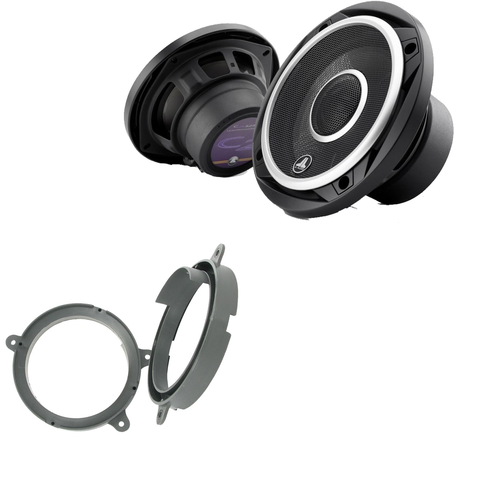 JL Audio C2-525X 2-Way 130mm/13cm/5.25" Coaxial Speakers (Per Pair 450 Watts) Fits Renault Clio 2005-12 | Twingo 07-11