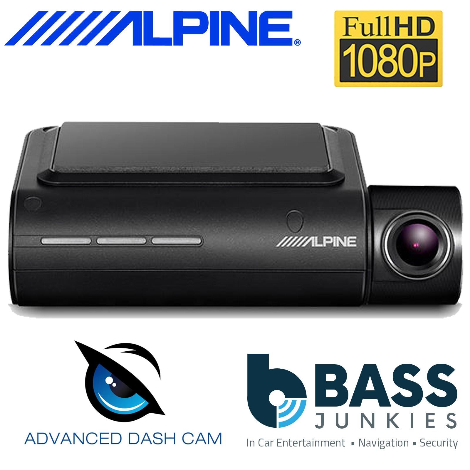 Alpine DVR-F800PRO - 2Ch Front & Rear Wifi GPS Full HD Smartphone Car Dash Cam Camera