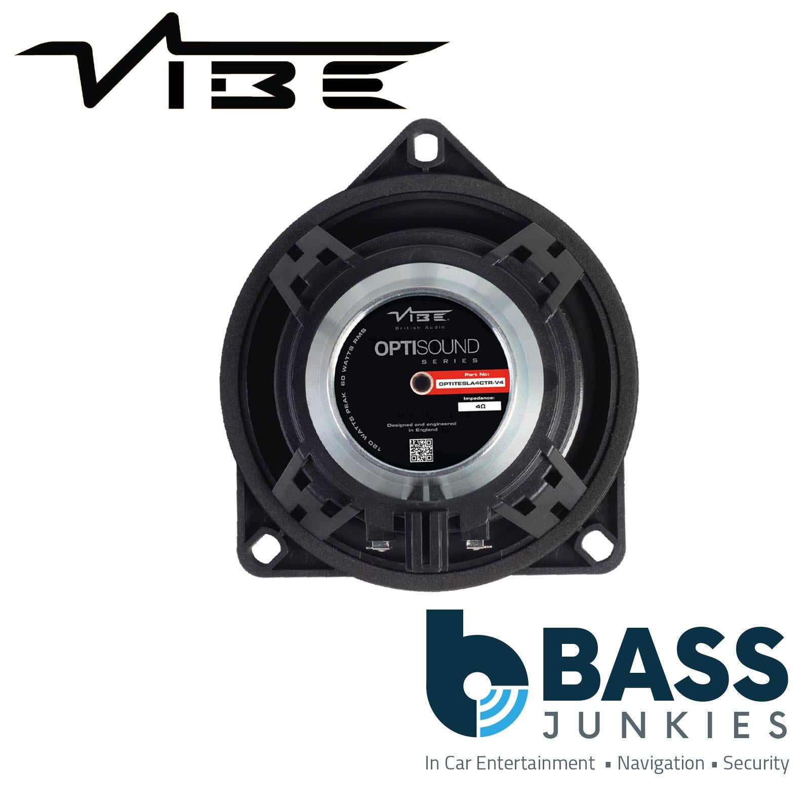 VIBE OPTITESLA4CTR-V4 1" Tweeter & 4" Midrange Car Audio Speaker 180W for Tesla