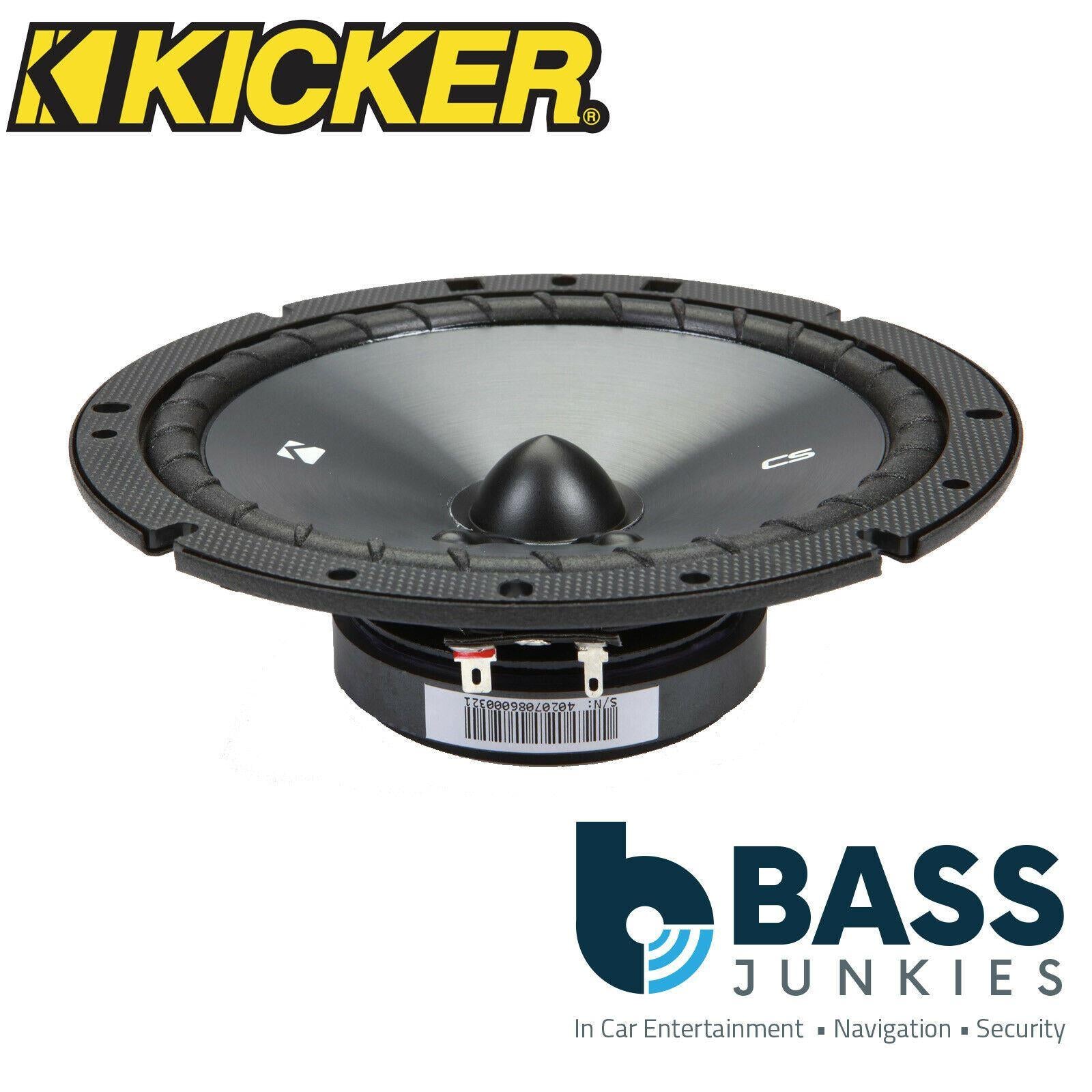 KICKER 43CSS674 2 Way 6.75" 17cm 600 Watt a Pair Car Van Door Component Speakers