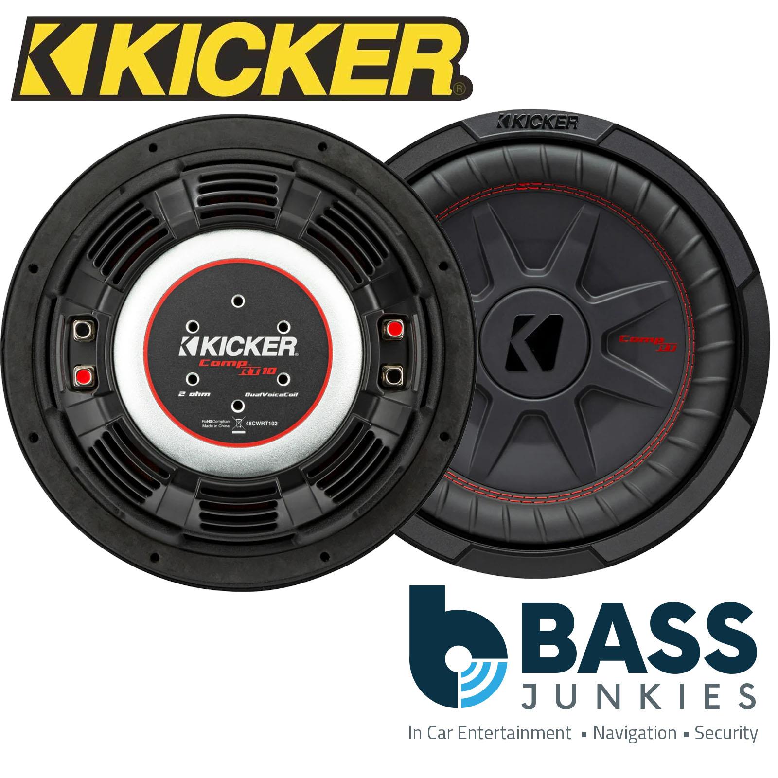KICKER KA48CWRT104 CompRT 10" Thin Profile Dual Voice Coil Subwoofer