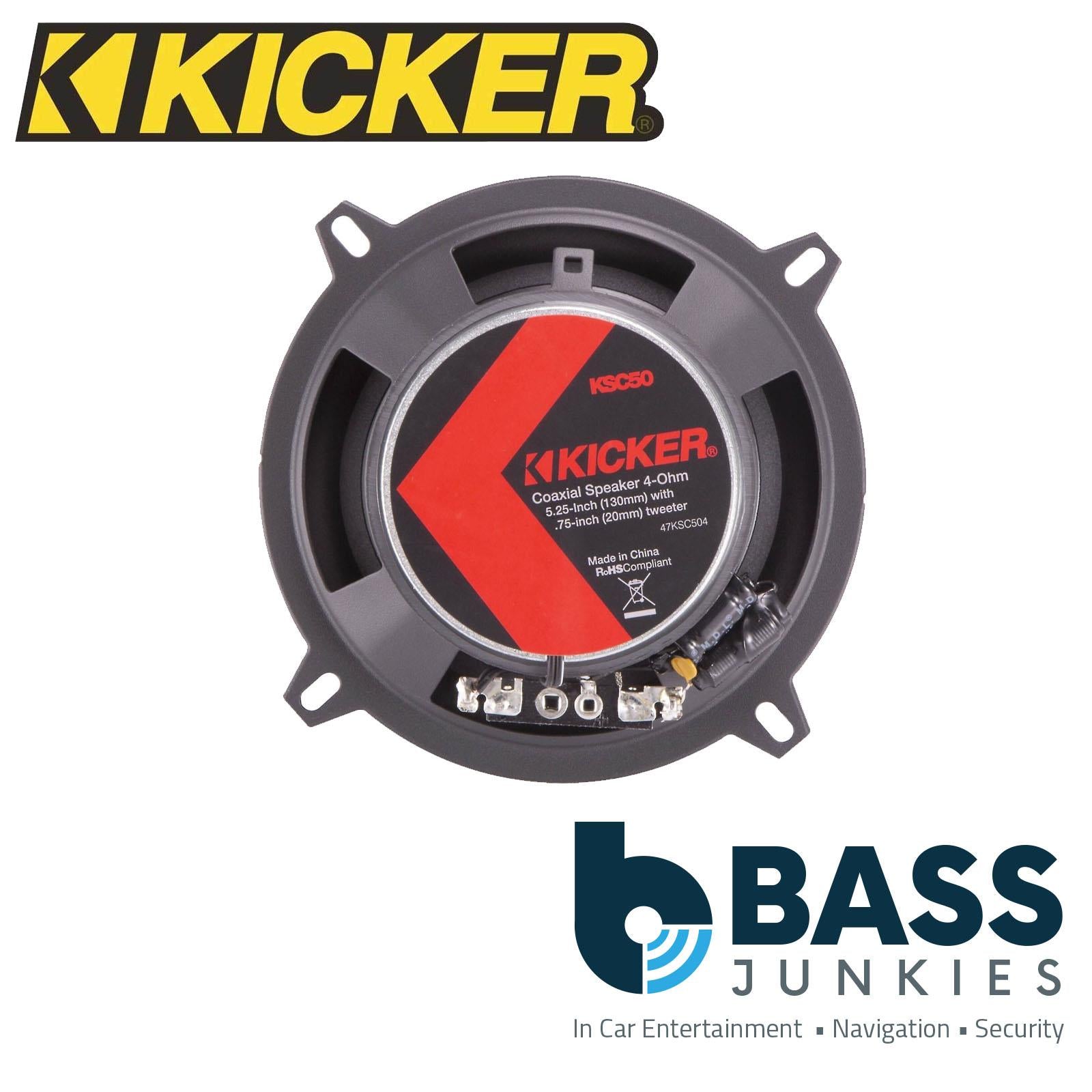 KICKER 47KSC504 5.25 Inch 2-Way 4 Ohms 300W Max Power Car Audio Speaker Pair