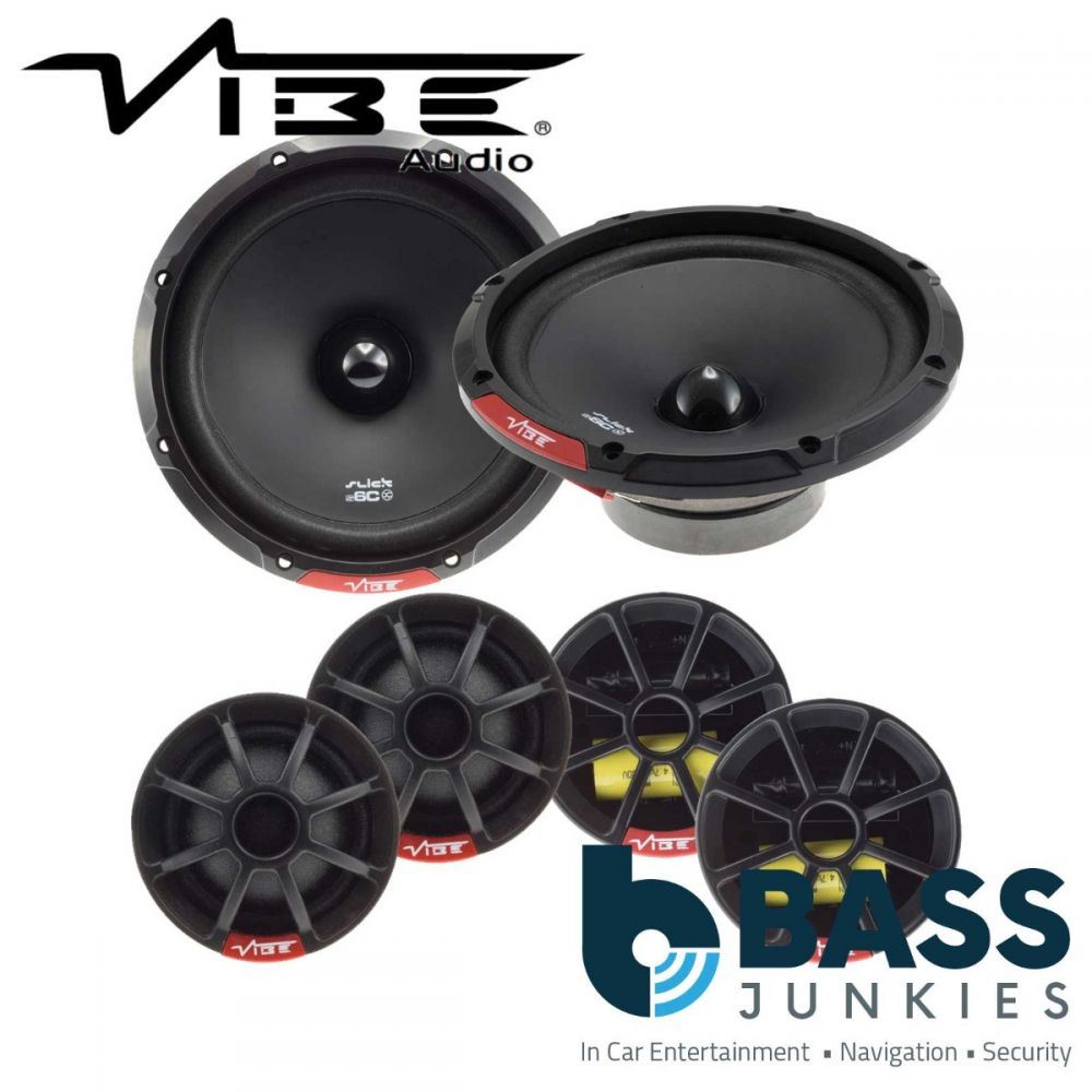 Vibe SLICK6C-V7 - 6.5" 16.5cm 540 Watts 2 Way Component Kit Car & Van Door Speakers