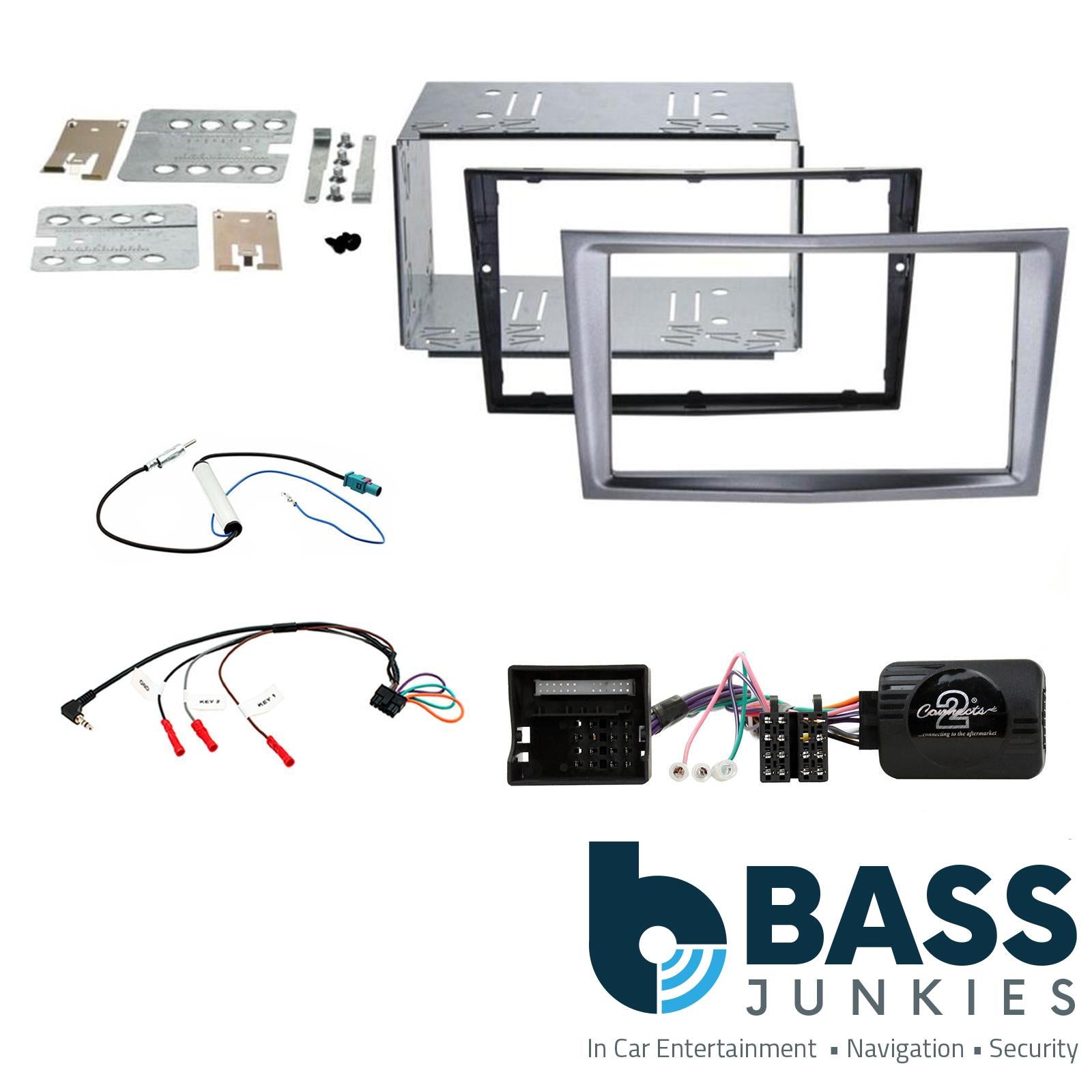 Connects2 CTKVX35 - Vauxhall Astra 2004-2010 Double Din Fascia Installation Kit