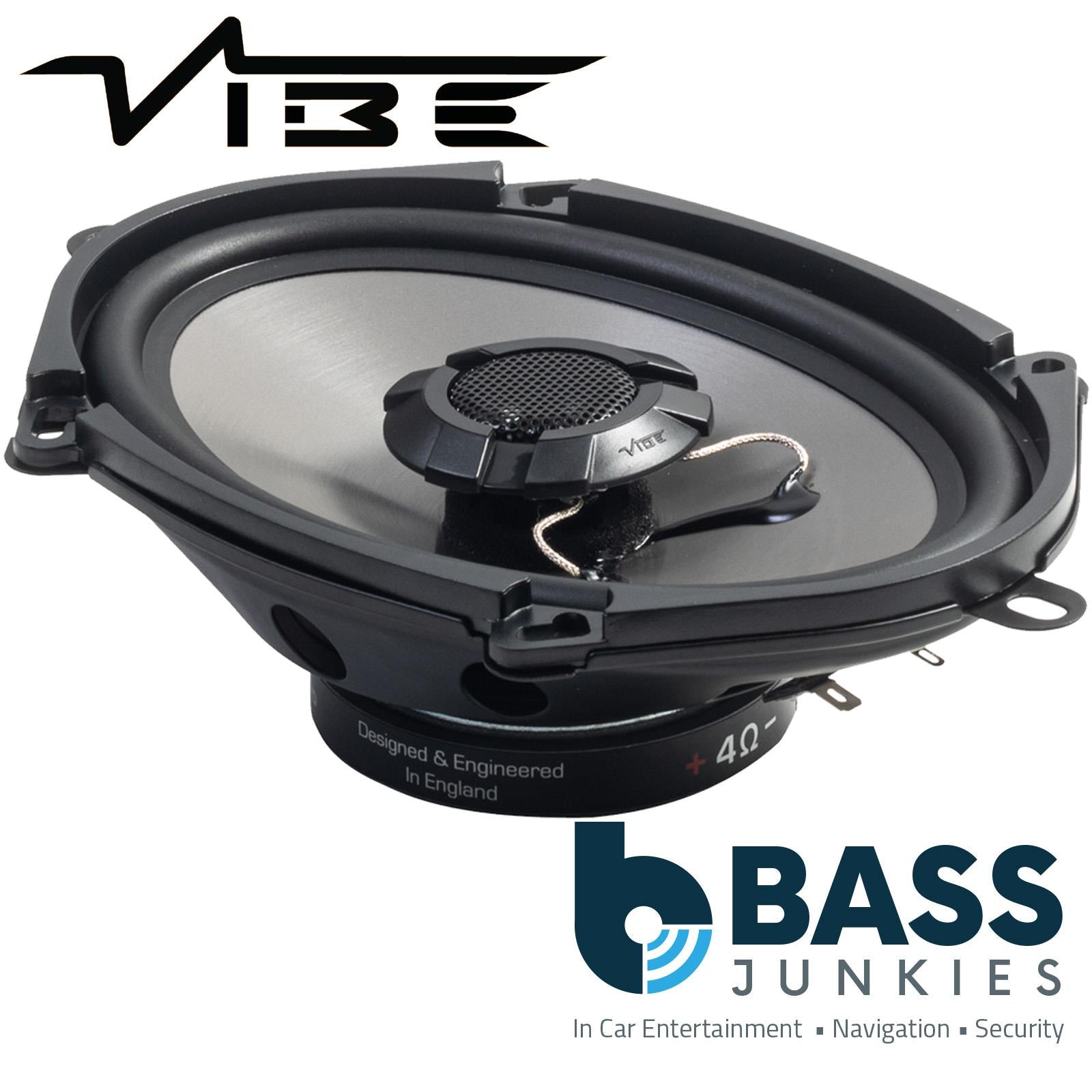 Vibe PULSE 57 - 5"x7" 6"x8" 360 Watts 2 Way Coaxial Car Van Door Shelf Speakers