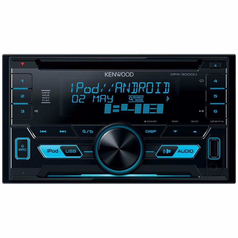 Kenwood DPX-3000U - CD MP3 USB AUX Android iPod iPhone Car Stereo Radio Tuner Player