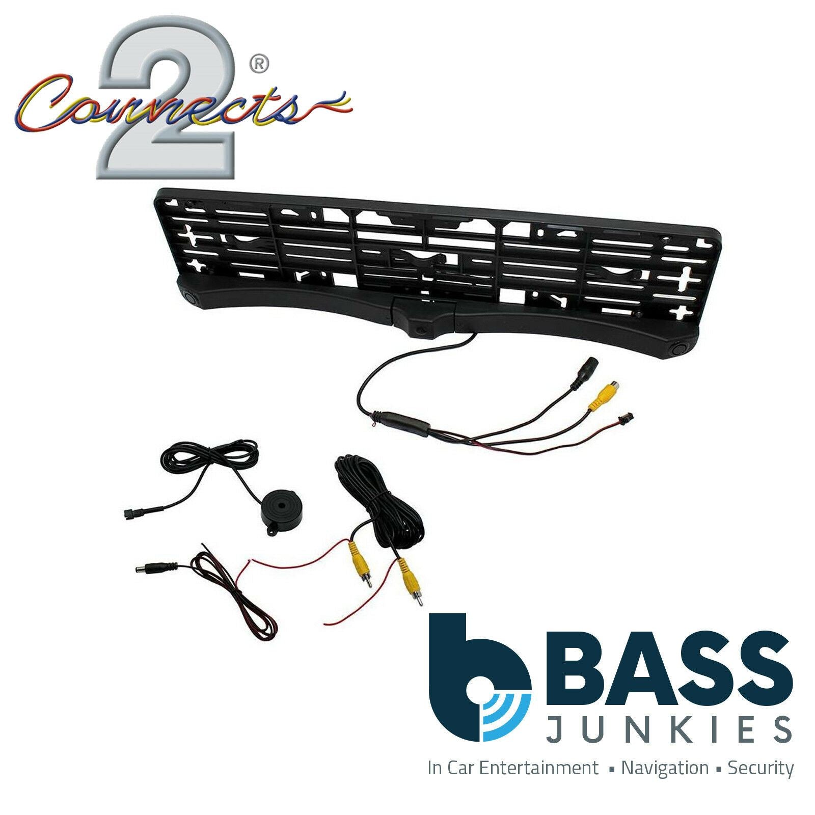 Connects2 CAM-NUMBERPLATE-PS Car Van Reverse Number Plate Camera & 5" Dash Screen Kit