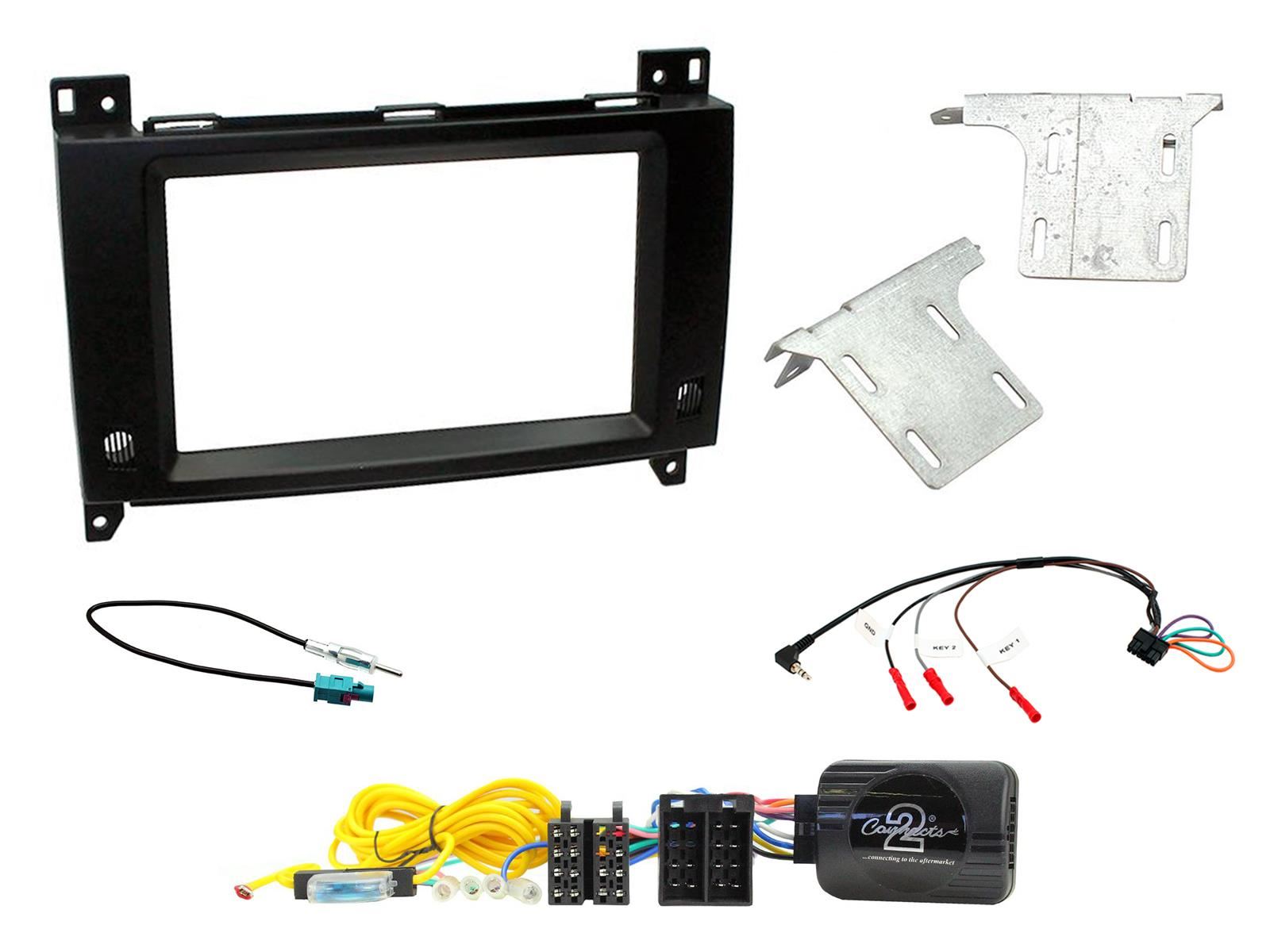 Connects2 CTKMB19 - Mercedes Vito 2015 Onwards Double Din Fascia Installation Kit