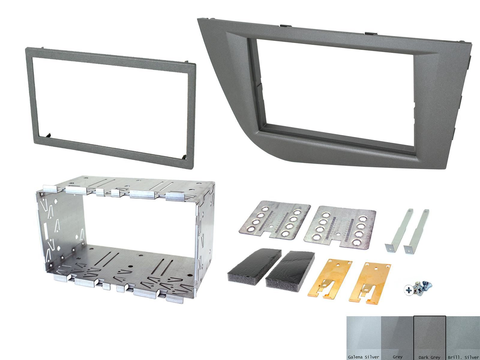 SONY 6.2" Screen Blutooth Double Din Stereo Fitting Kit + Steering Wheel Stalk Controls to fit Seat Leon 2005-12