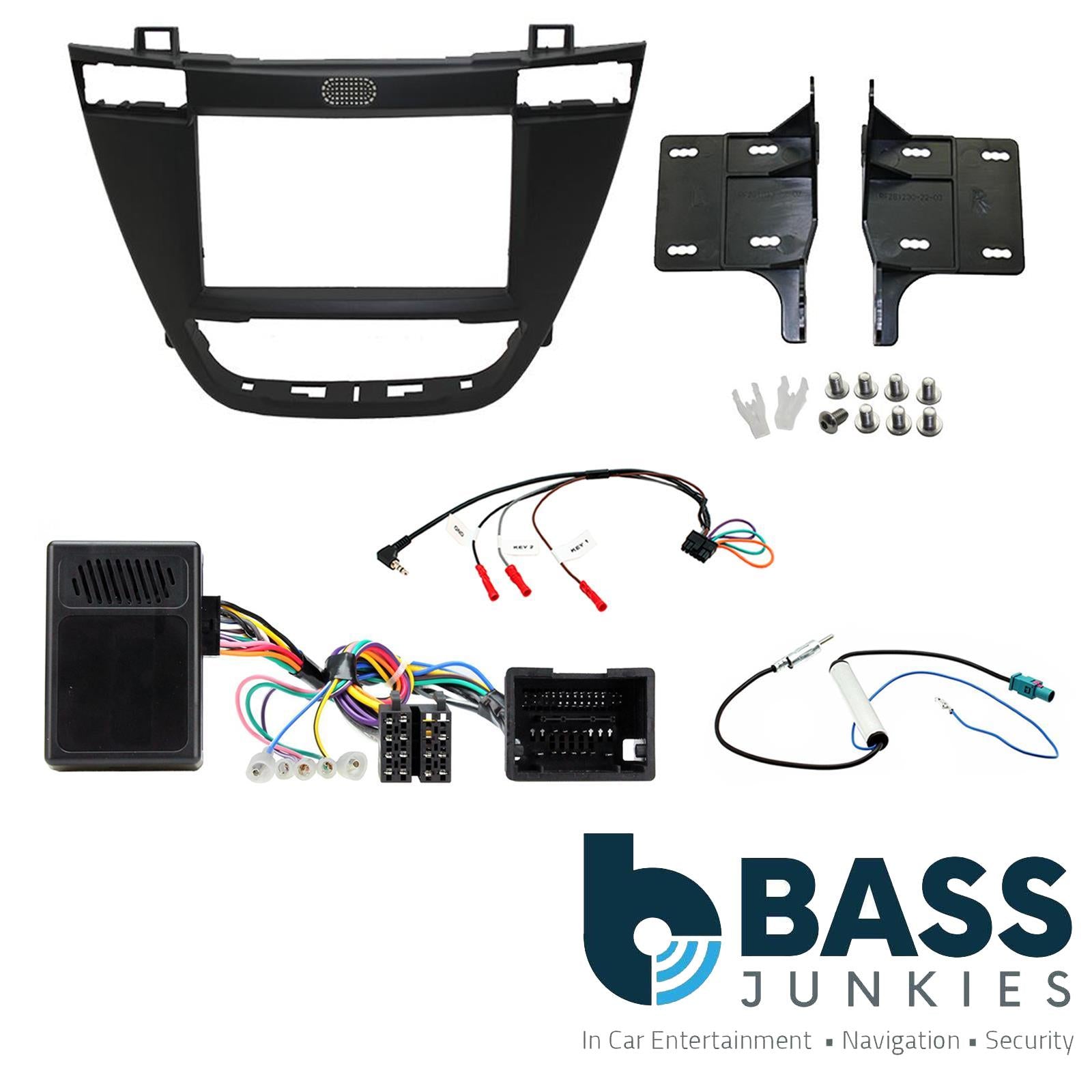 Connects2 CTKVX02 - Vauxhall Insignia 2008 - 2013 Double Din Fascia & Steering Wheel Interface Installation Kit