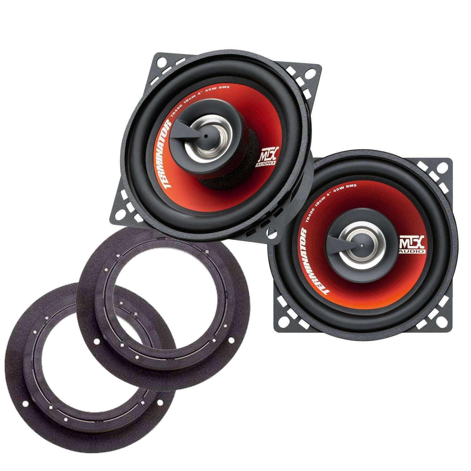 MTX TR40C 100mm/10cm/4" 2-Way Coaxial Car speakers (Per Pair Max 620|90 watts RMS) Fits Mercedes A-Class 2004-12