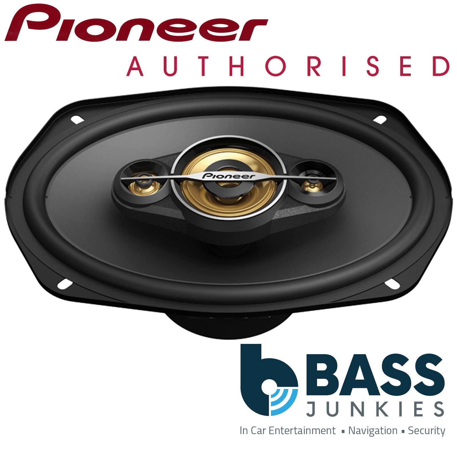 Pioneer TS-A6970F - 6" x 9" 1200 Watts Coaxial 5-Way Car Shelf Speakers