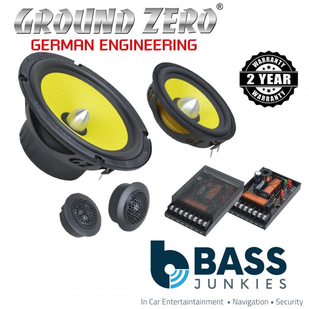 Ground Zero Titanium GZTC 165.3 - 6.5" 180W Max 3-Way Component Speaker System