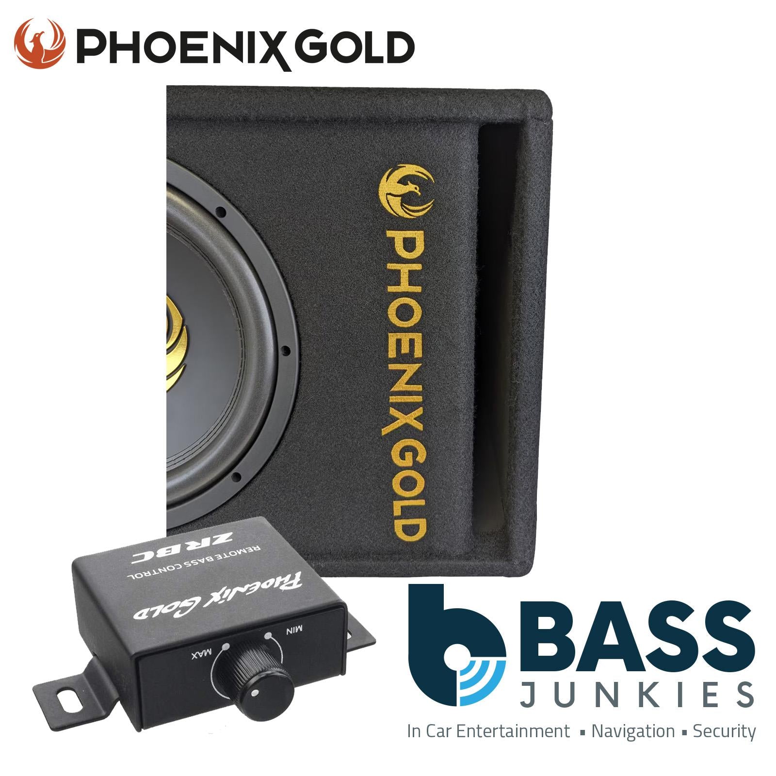 Phoenix Gold Z10AB 10" 800 Watts Active Amplified Car Subwoofer Amp Bass Box