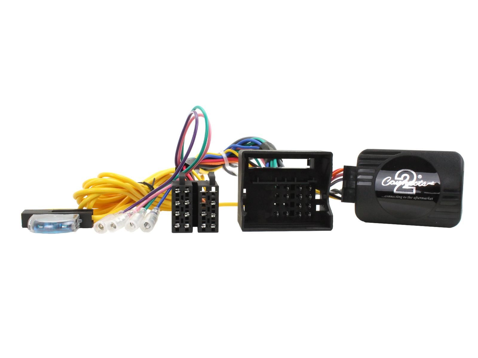 Connects2 CTKMB04 - Mercedes Benz C Class W204 2007 - 2011 Double Din Fascia & Steering Wheel Interface Installation Kit