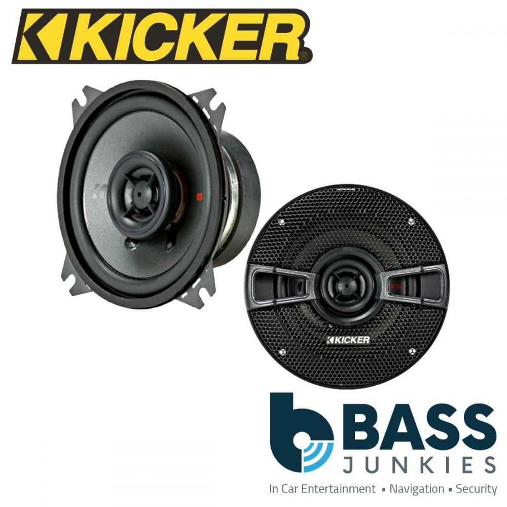 Kicker KSC404 - 4" 10cm 100mm 150 Watts Car Coaxial Front Top Dash Speakers