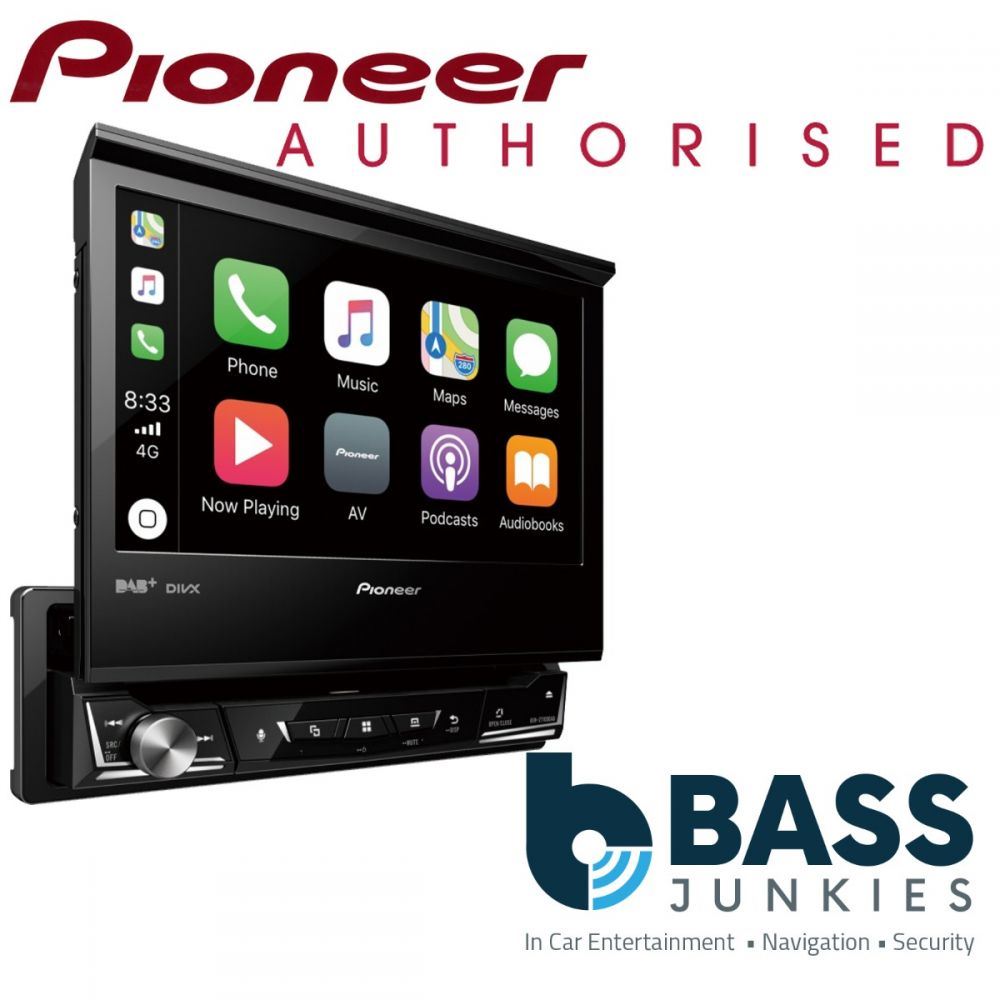 Pioneer AVH-Z7200DAB - 7" Flip Out Motorised Carplay WAZE DVD DAB Bluetooth iPhone Android Car Stereo