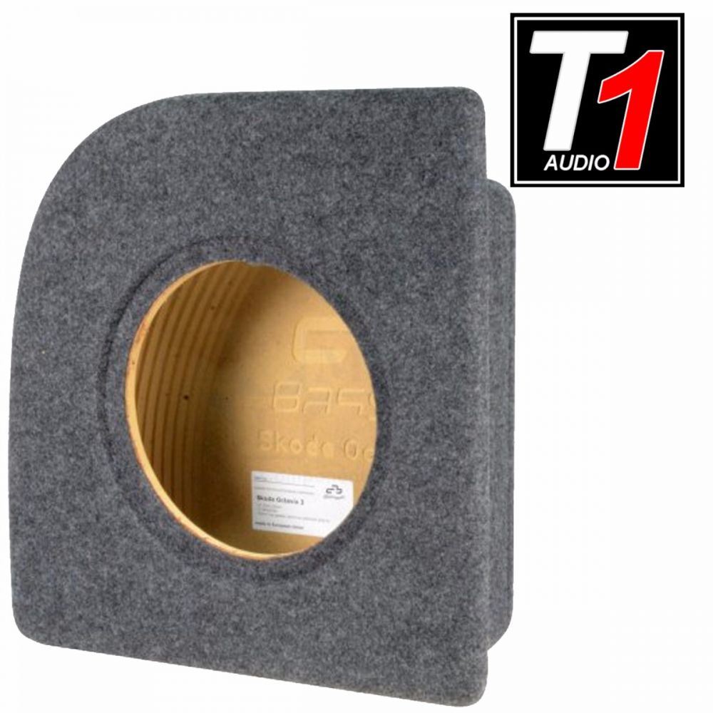T1 Audio - Skoda Octavia III Hatchback 2012 Onwards Left Arch Custom Fit 10" Car Sub Subwoofer Bass Box