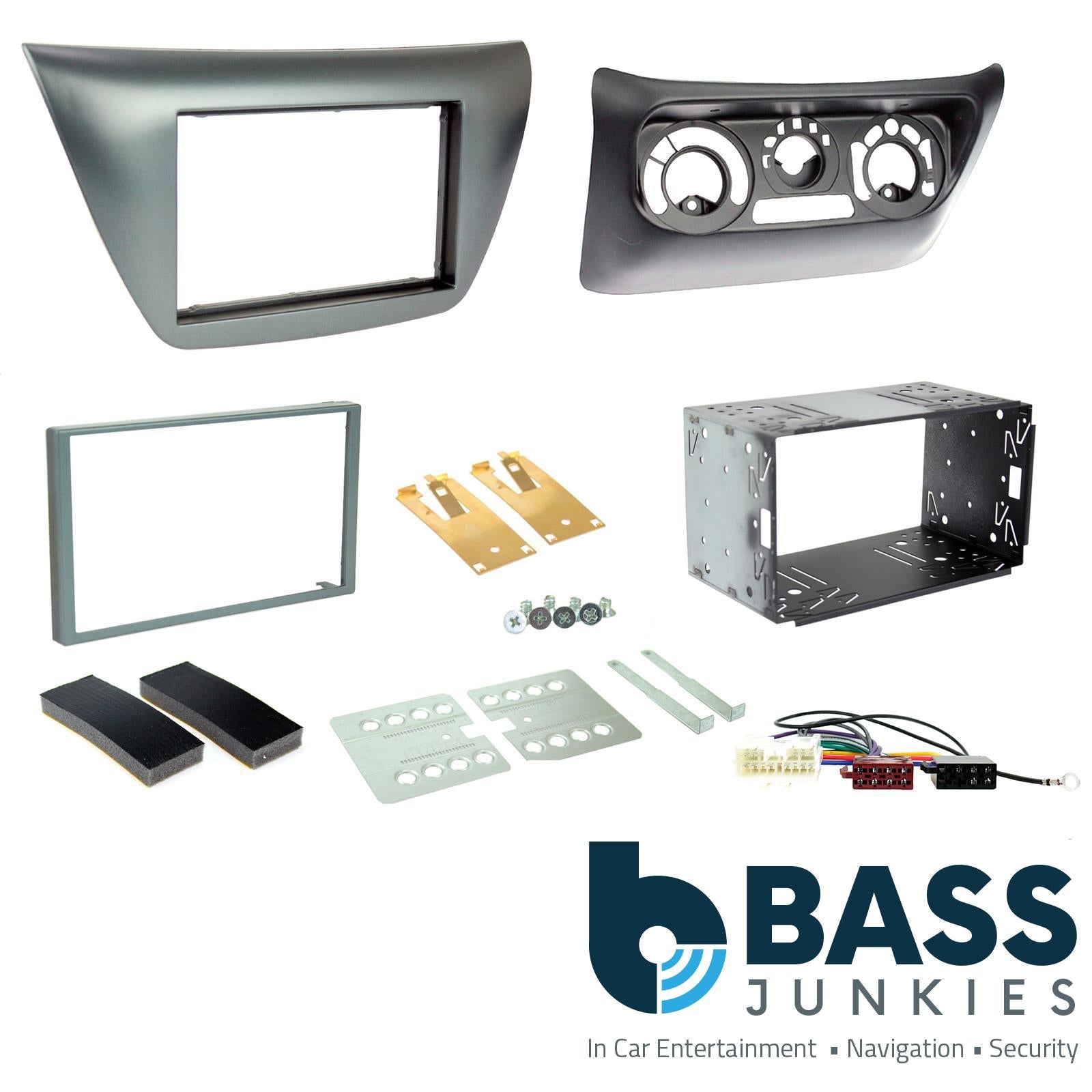 Connects2 CTKMT13 - Mitsubishi Lancer EVO Double Din Fascia & Steering Wheel Interface Installation Kit