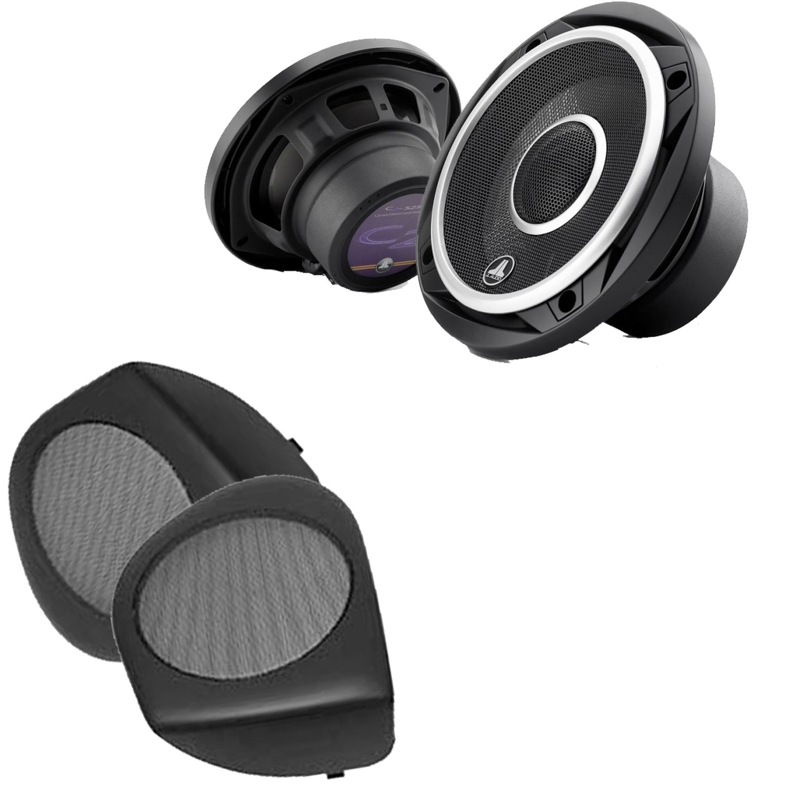 JL Audio C2-525X 2-Way 130mm/13cm/5.25" Coaxial Speakers (Per Pair 450 Watts) Fits Volvo S40 1996-00 | V40 94-04