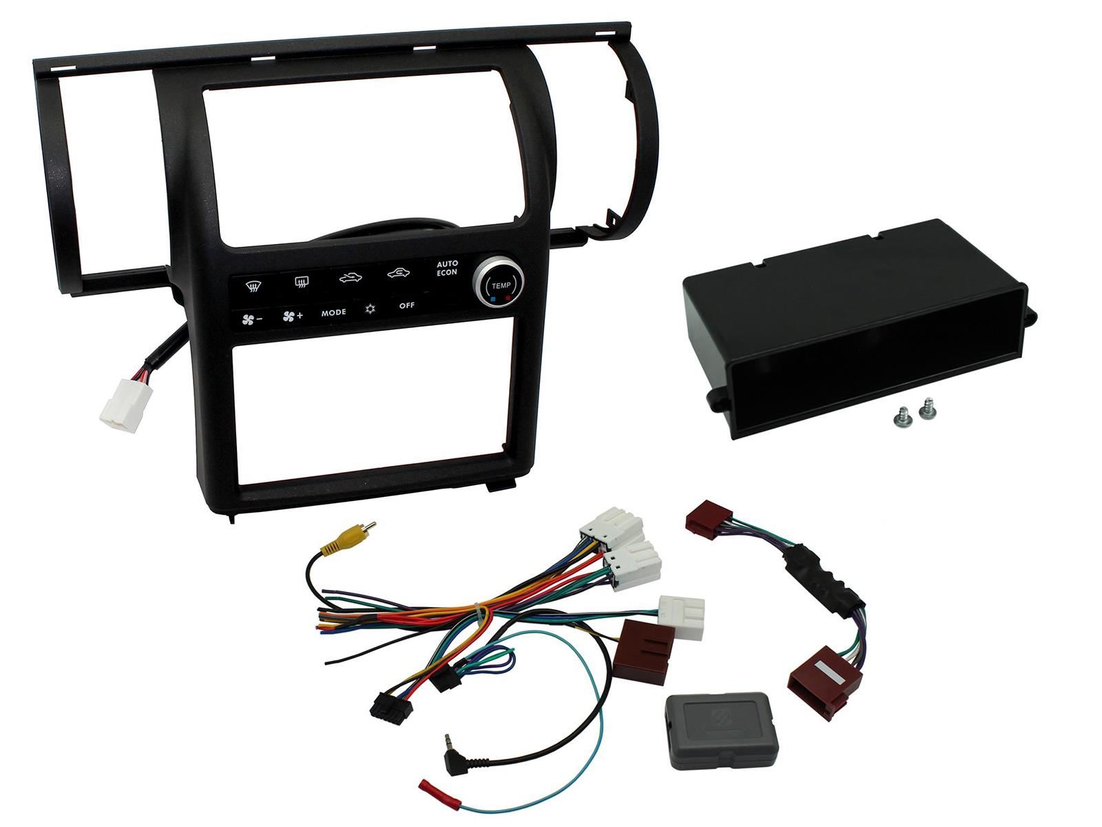 Double Din Stereo Fitting Kit + Steering Wheel Stalk Controls to fit Nissan Skyline 2003-04 | Infiniti G35 2003-04