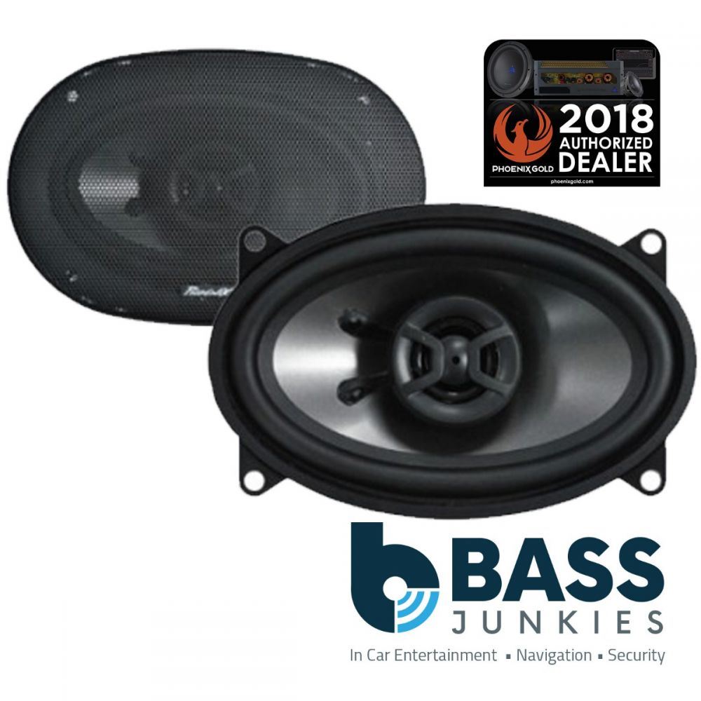 Phoenix Gold Z46CX - Z Series 120 Watts 4" x 6" Inch Oval Door Shelf Coaxial Car Audio Speakers