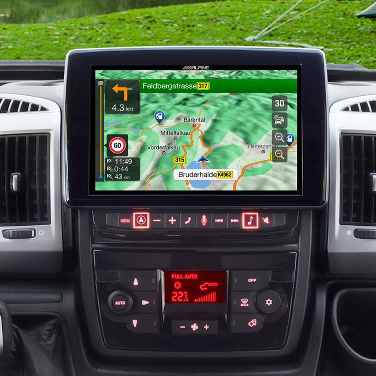 Alpine X903D-DU2 � Motorhome Touchscreen Camper Navigation with Swivel Display