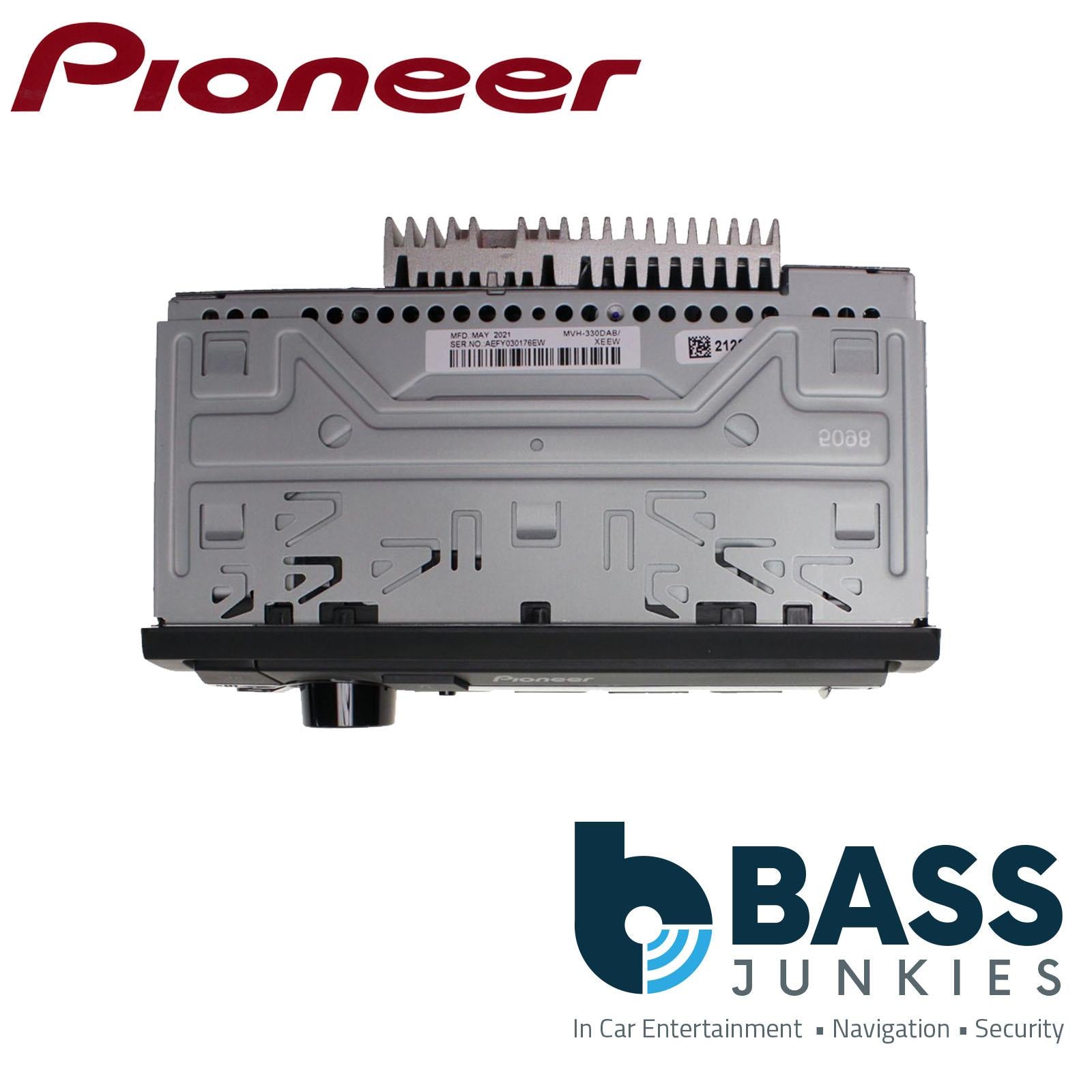 Pioneer MVH-330DAB MP3 Mechless USB Android DAB/DAB+ Red illumination Car Stereo