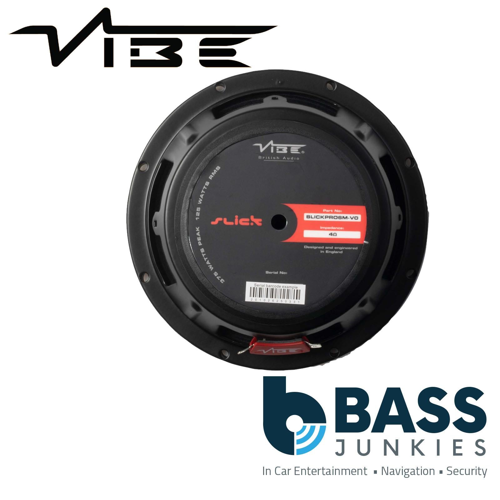 VIBE SLICKPRO6M-V0 6" 167mm Car Pro Audio Midrange 275W Max Power Speakers