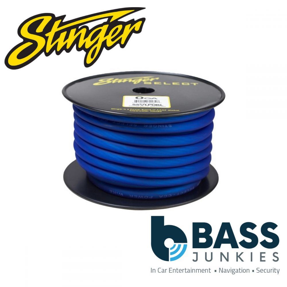 Stinger SSVLP0BL 1/0GA Matte Blue Power Wire 50FT