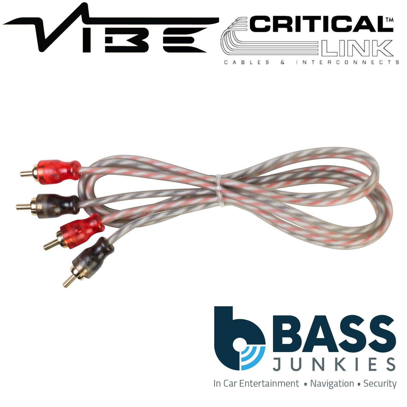 Vibe CLRCA1MB-V7 Critical Link Series 1 Metre Twisted High Flex RCA Phono Cable