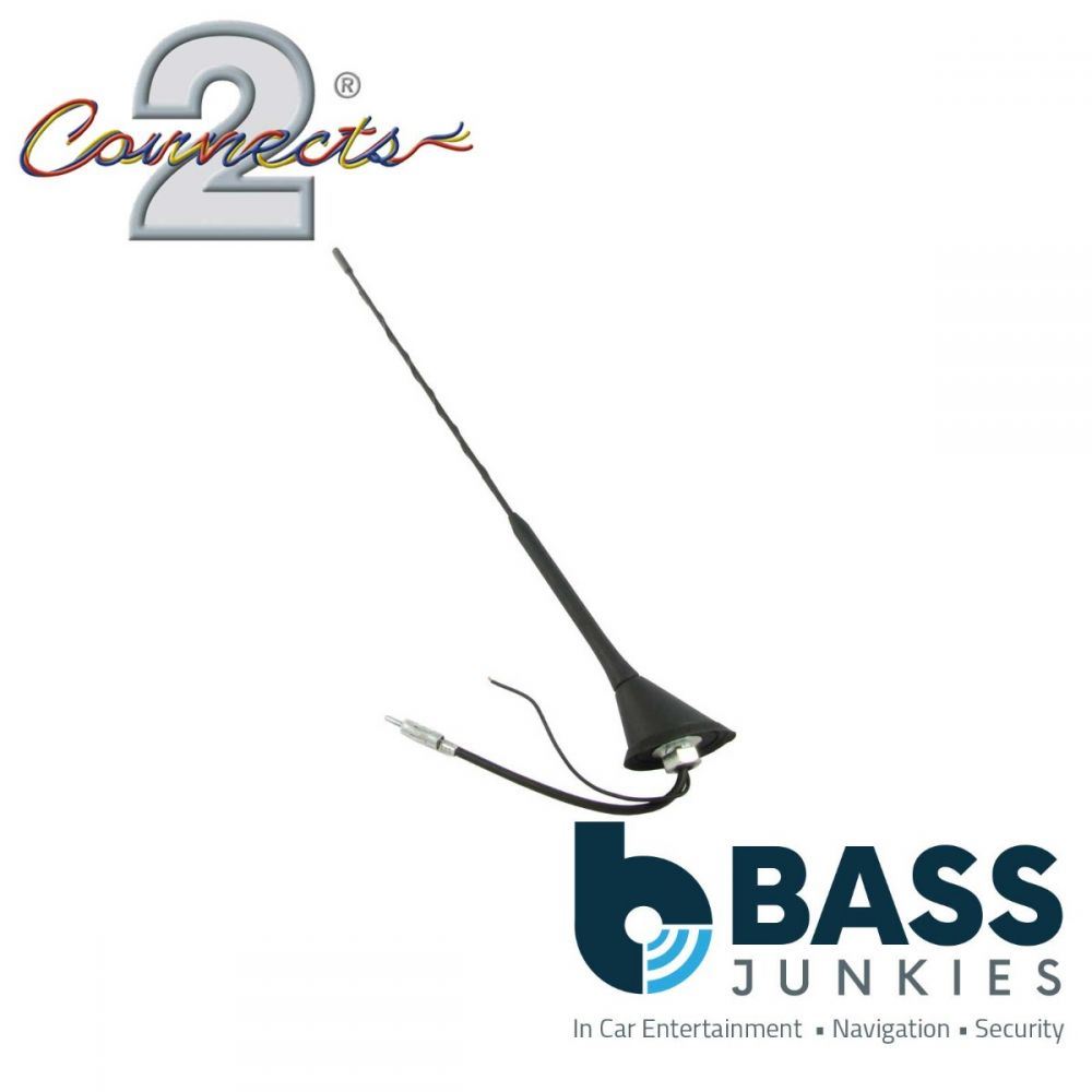 Connects2 CT27UV30 Universal Amplified Roof Mount Mast Removable Aerial Antenna