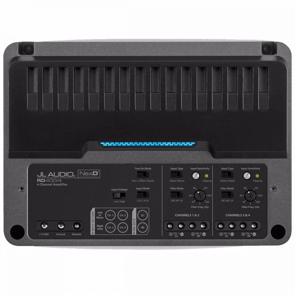 JL Audio RD400/4 - RD 400 Watts 4 Channel Class D Full Range Car Amp Amplifier
