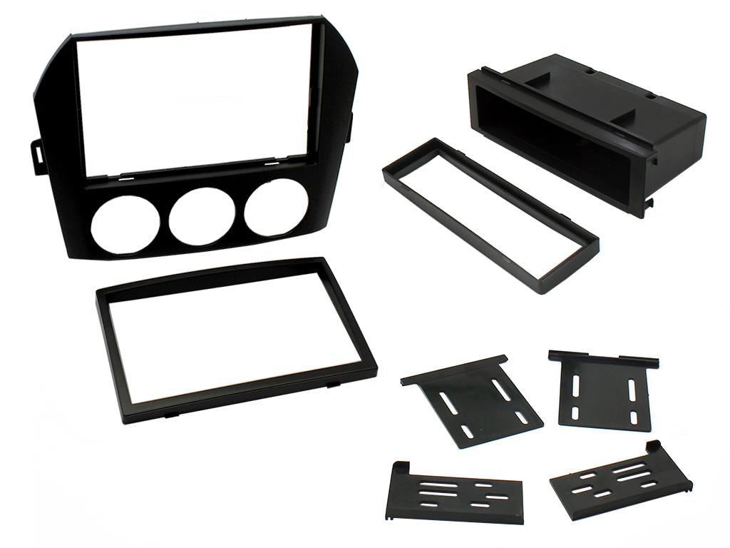Connects2 CTKMZ02 - Mazda Miata 2006 - 2008 Single Din or Double Din Fascia & Steering Wheel Interface  Installation Kit